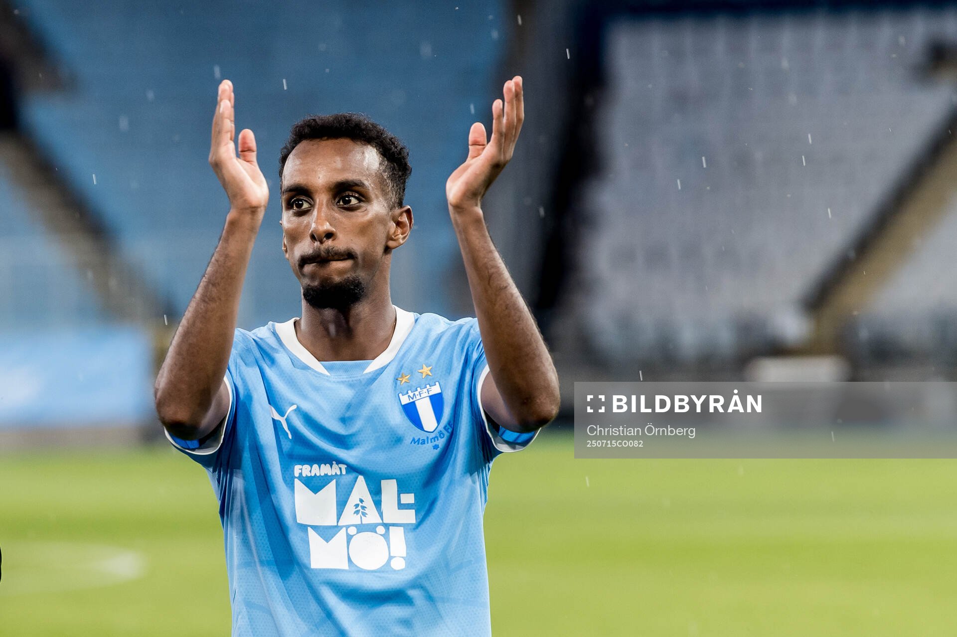 Taha Ali of Malmö FF celebrates