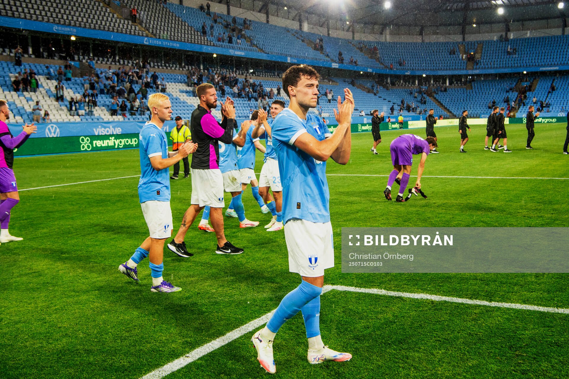 Colin Rösler of Malmö FF celebrates