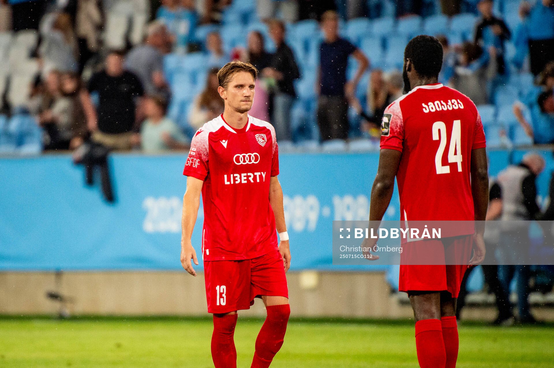 Matic Vrbanec and Derek Agyakwa of FC Iberia looks dejected