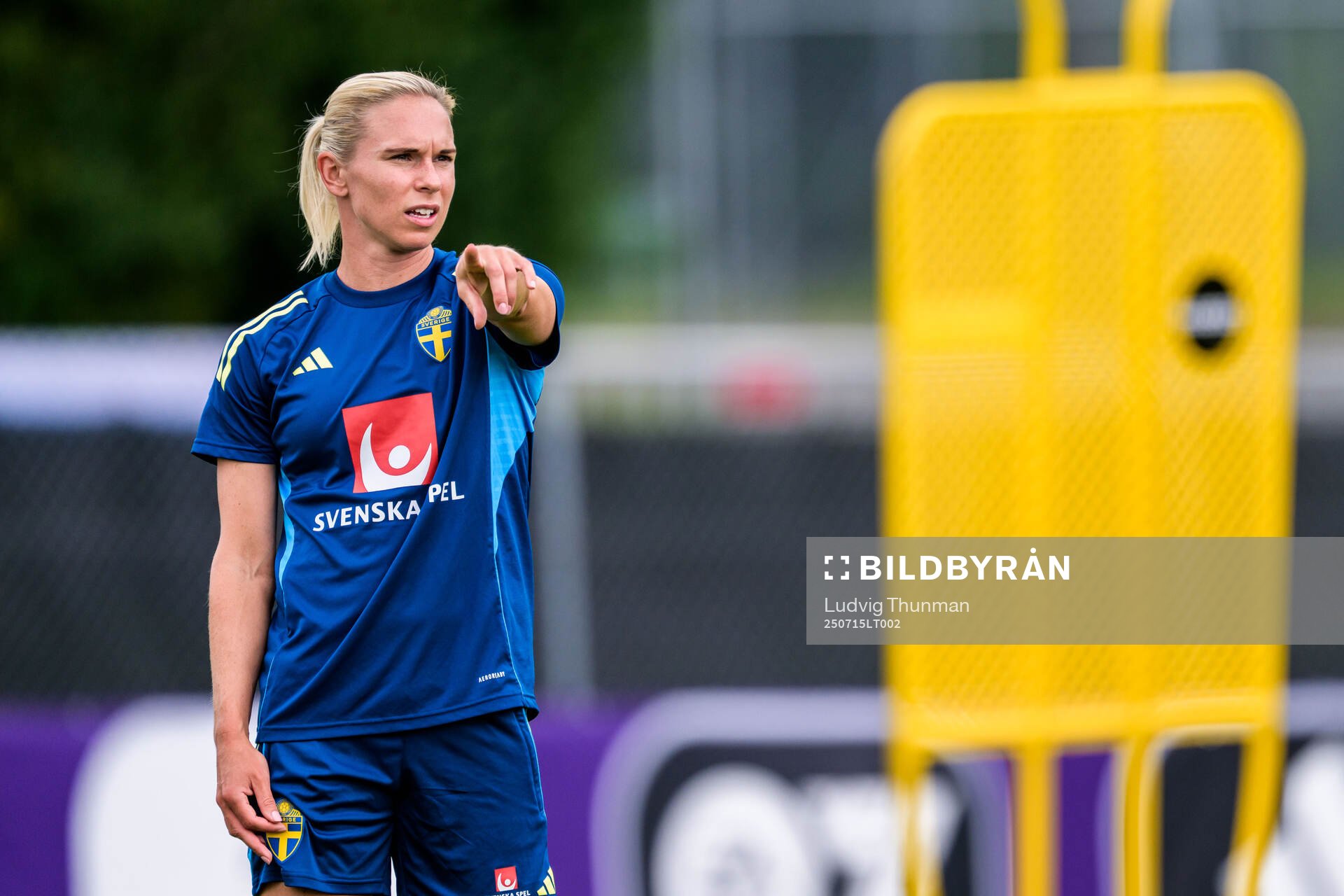 Jonna Andersson of the Swedish women's national football