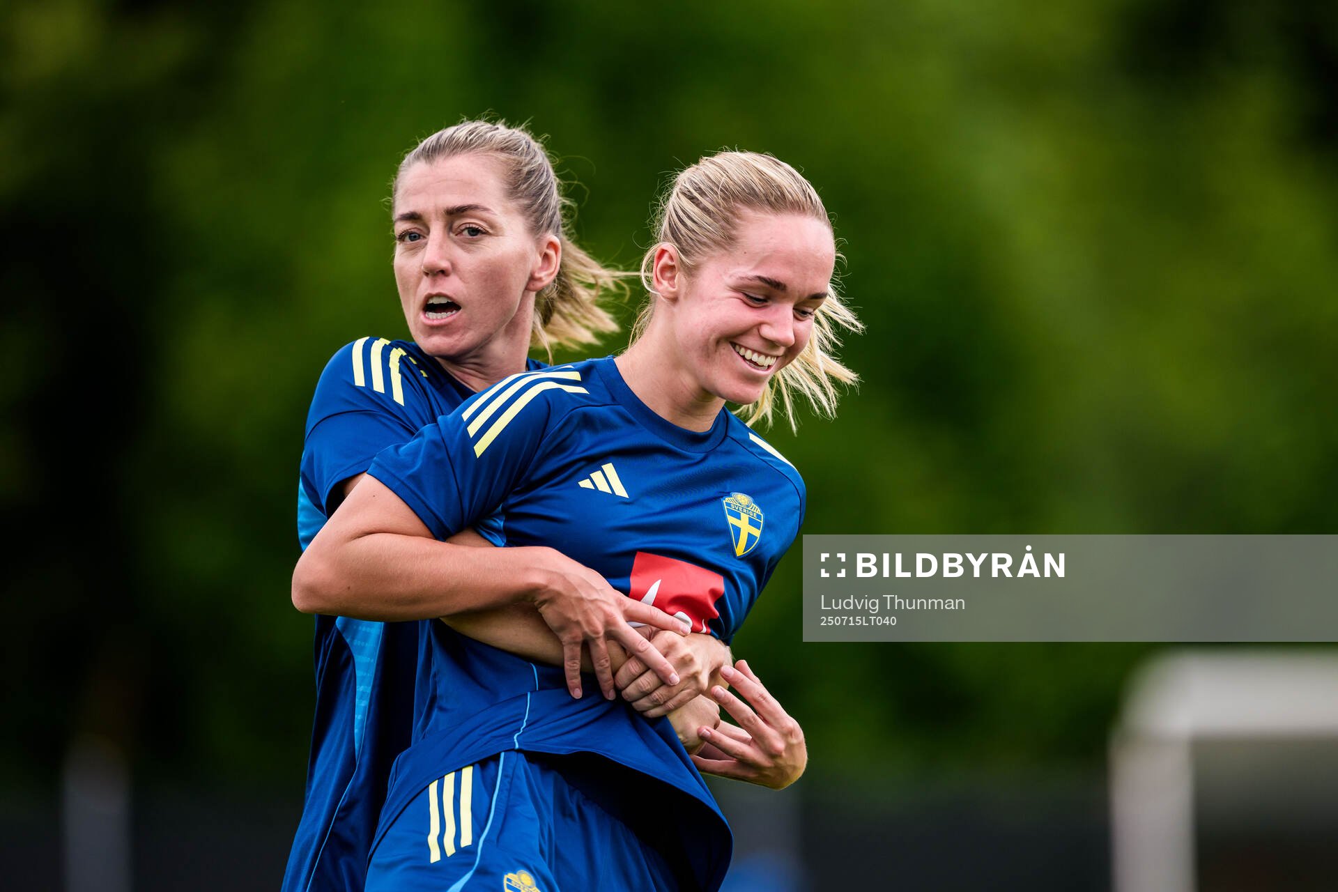 Linda Sembrant and Hanna Lundkvist of the Swedish women's
