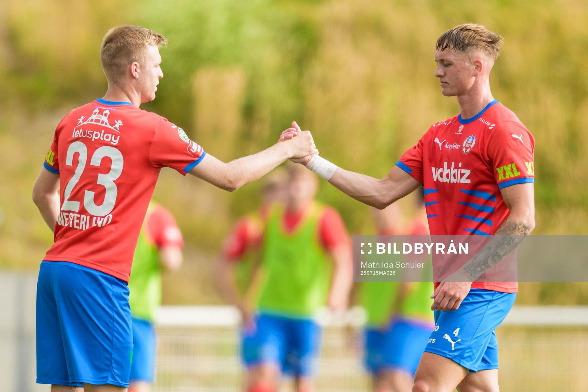 Helsingborgs William Westerlund och Marcus Gudmann