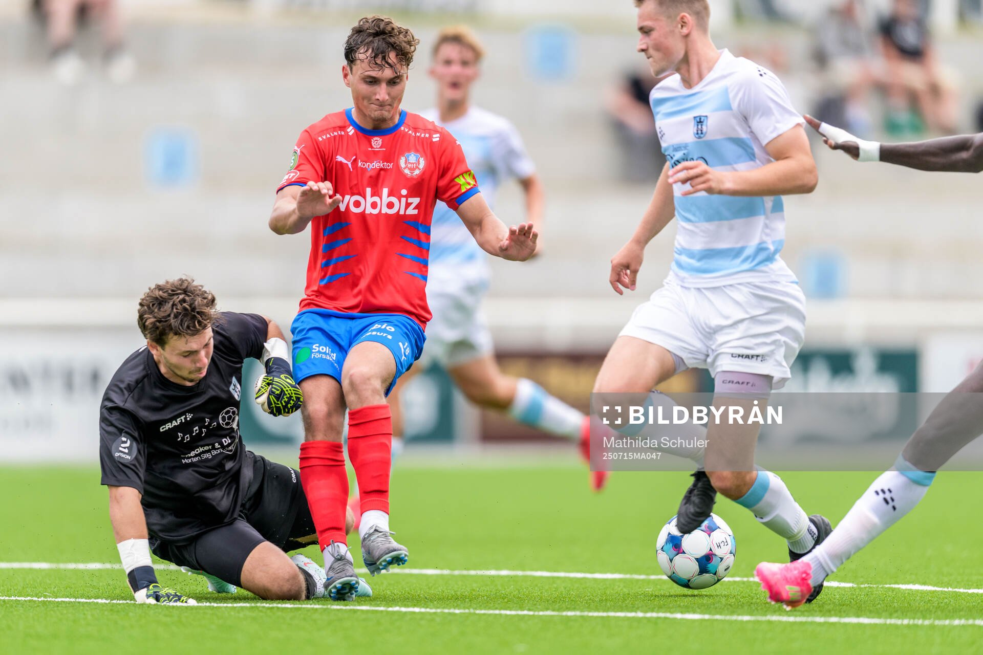 FC Helsingörs målvakt Hjalte Petersen och Helsingborgs