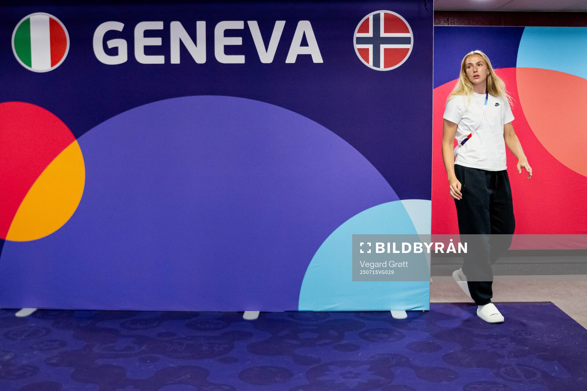 Goalkeeper Selma Panengstuen of the Norwegian women's