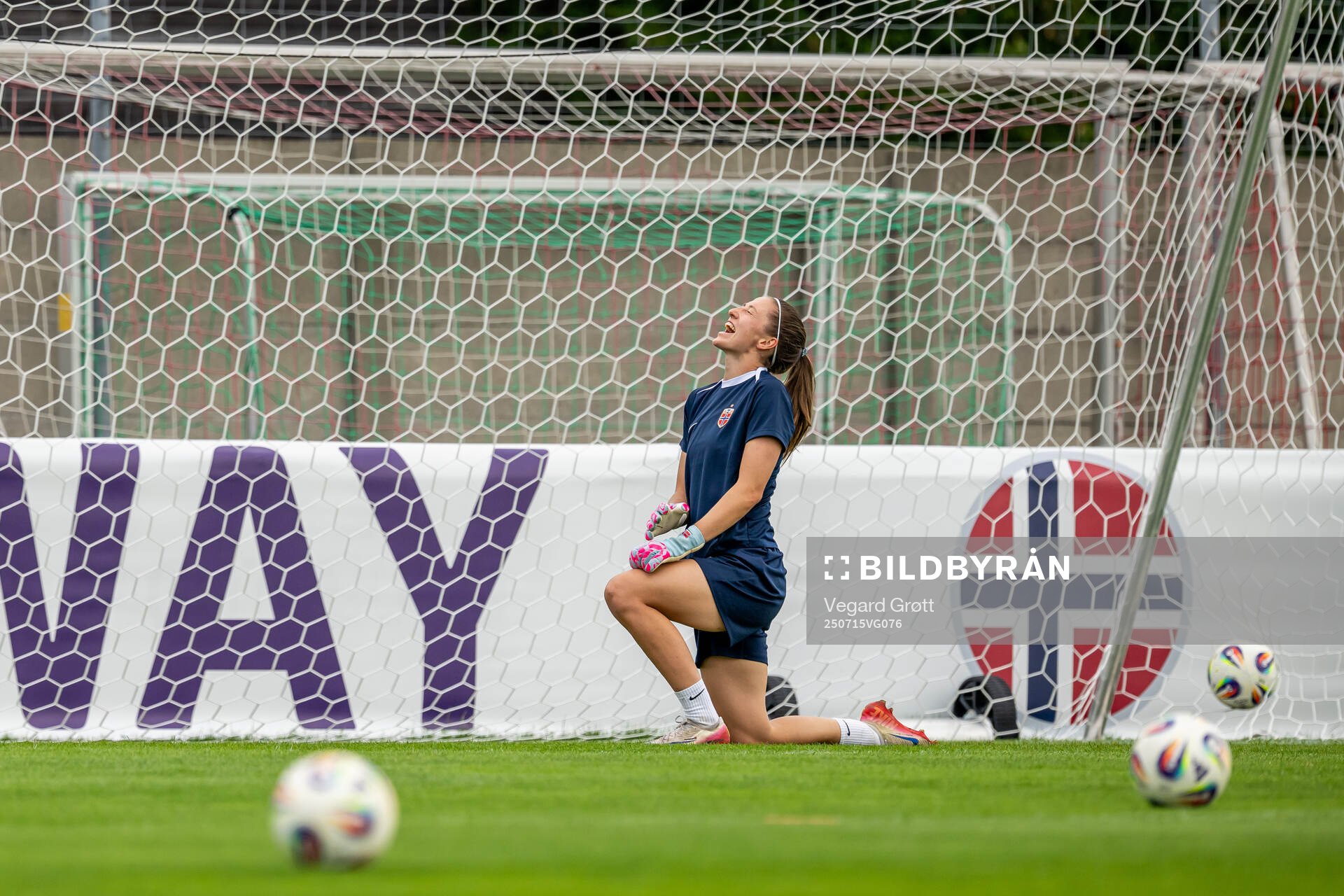 Goalkeeper Cecilie Fiskerstrand of the Norwegian women's