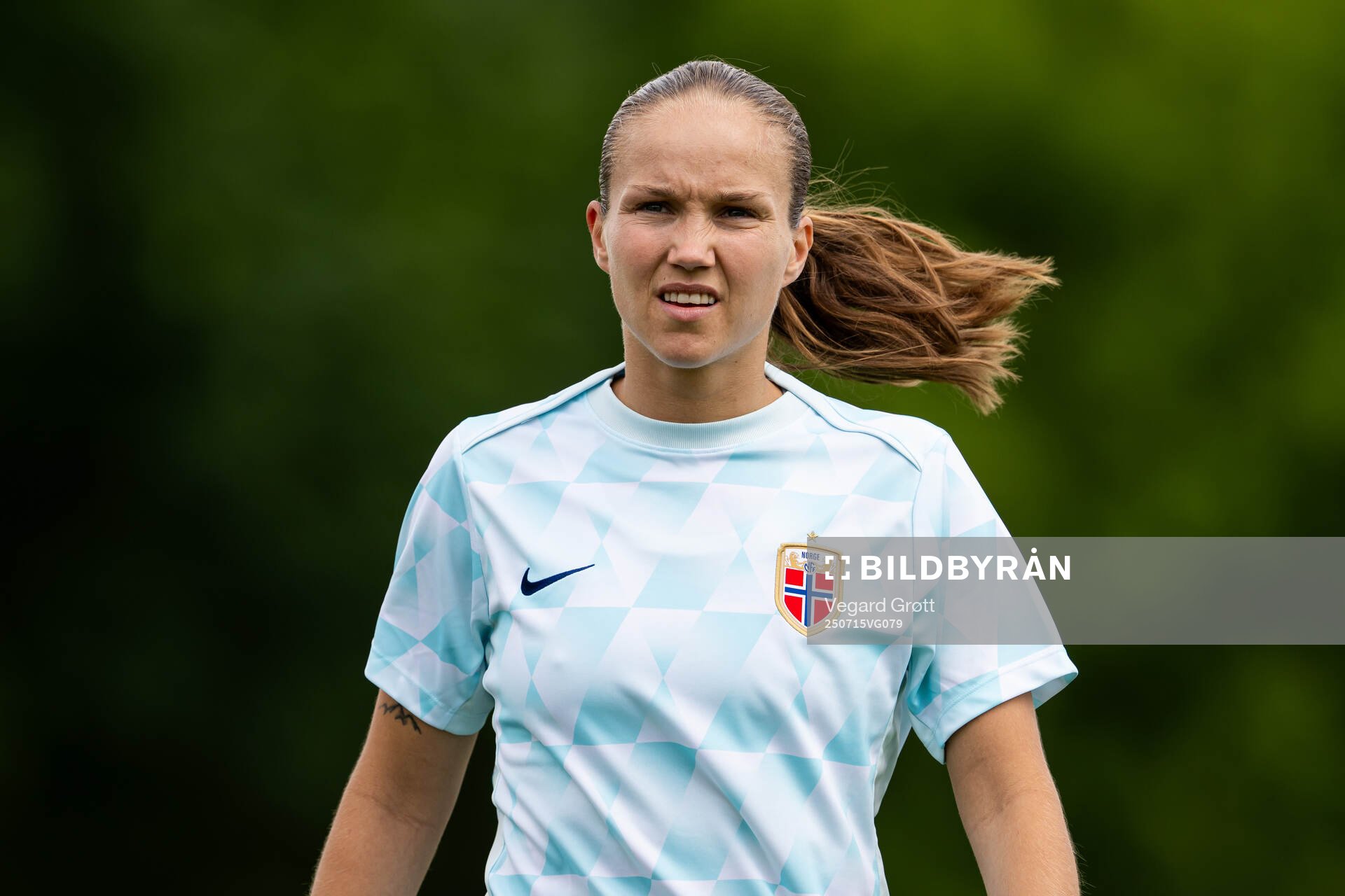 Guro Reiten of the Norwegian women's national football team