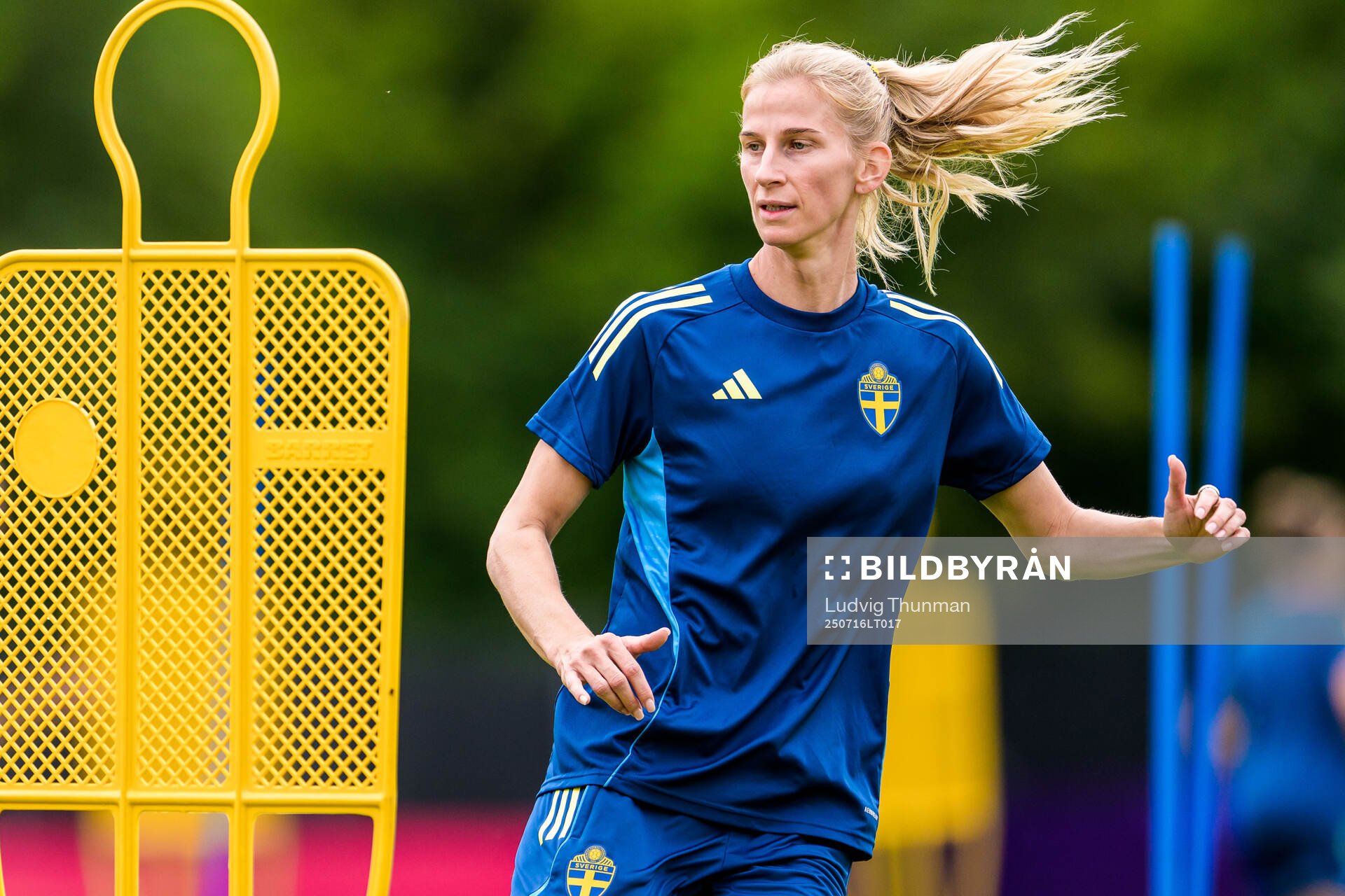 Sofia Jakobsson of the Swedish women's national football