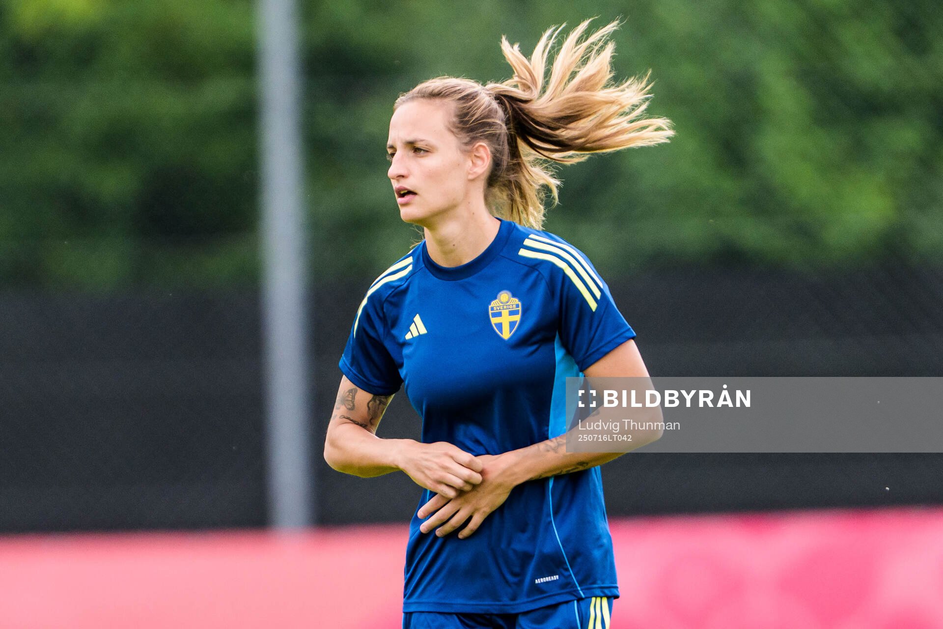 Nathalie Björn of the Swedish women's national football