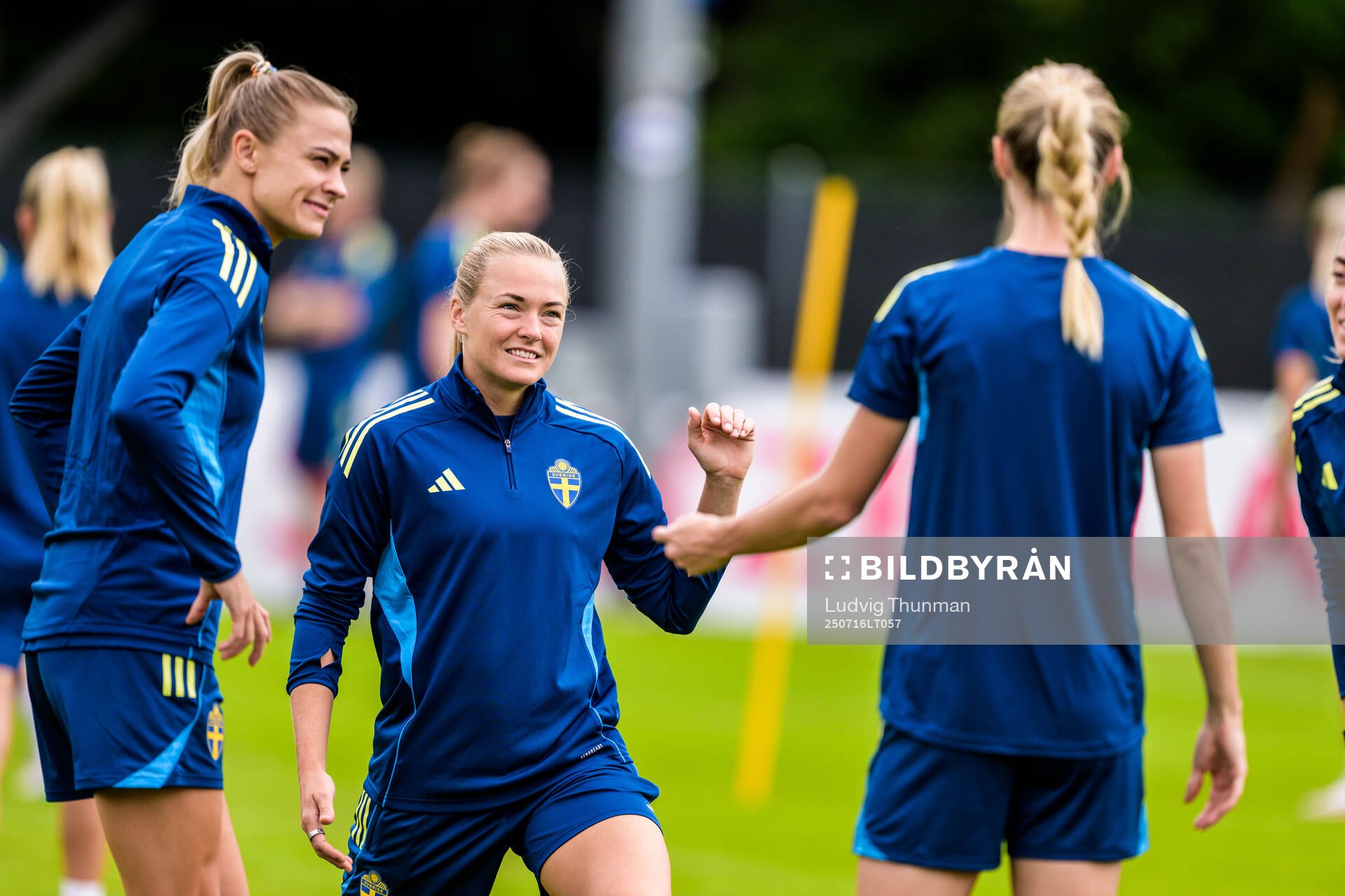 Fridolina Rolfö and Magdalena Eriksson of the Swedish