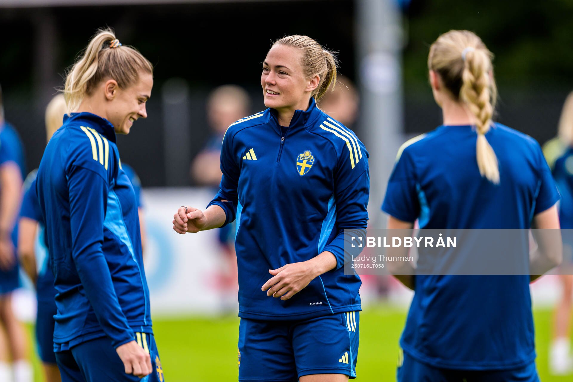 Fridolina Rolfö and Magdalena Eriksson of the Swedish