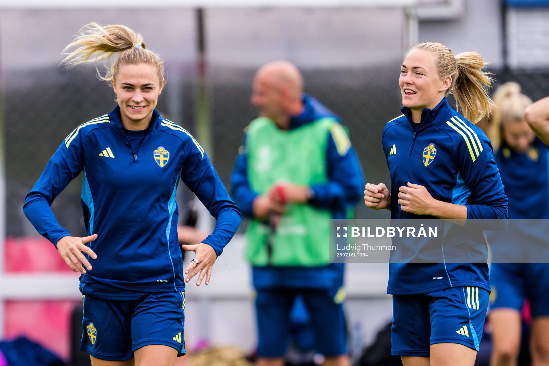 Fridolina Rolfö and Magdalena Eriksson of the Swedish