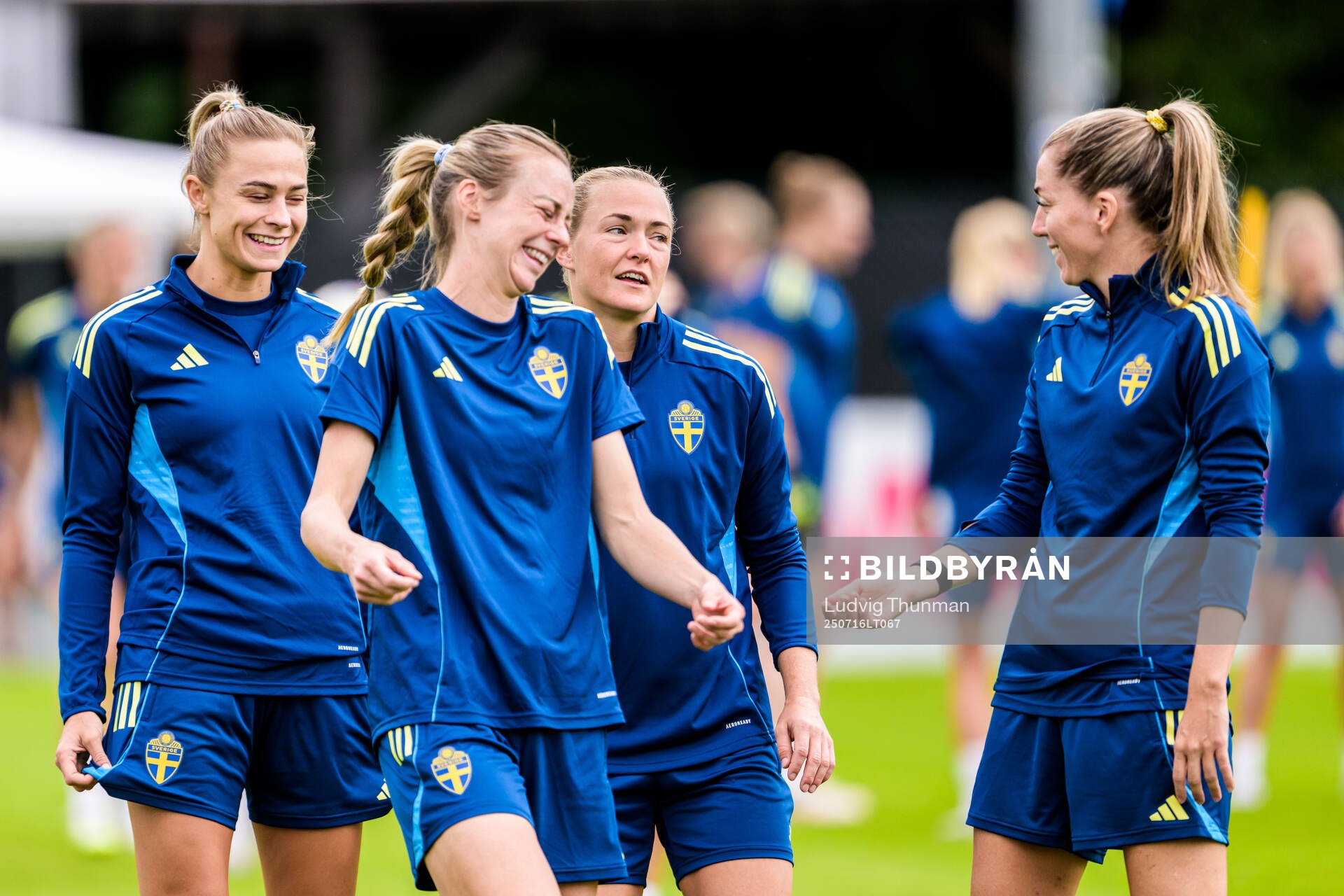 Fridolina Rolfö, Amanda Ilestedt, Magdalena Eriksson and