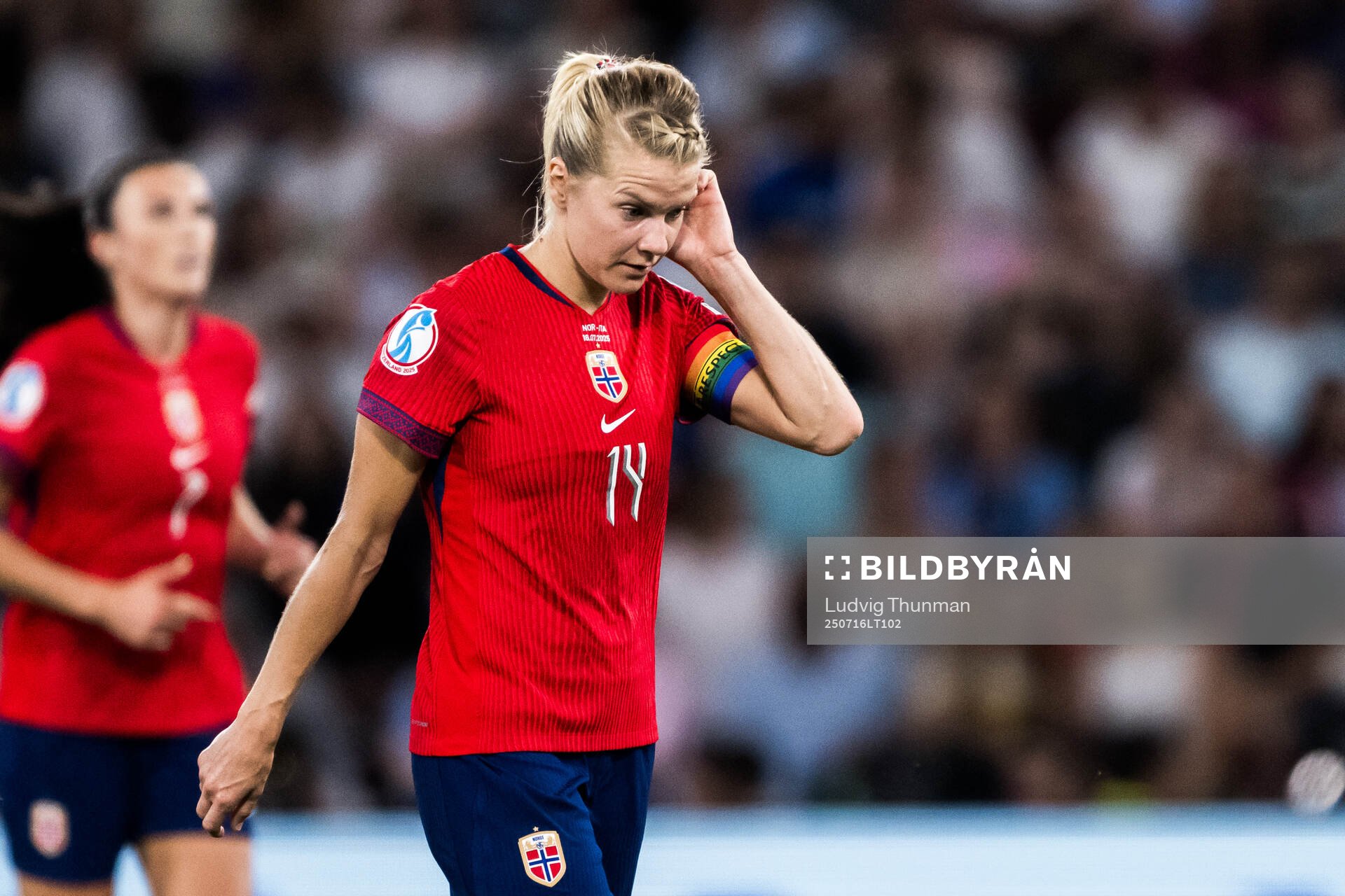 Ada Hegerberg of Norway looks dejected