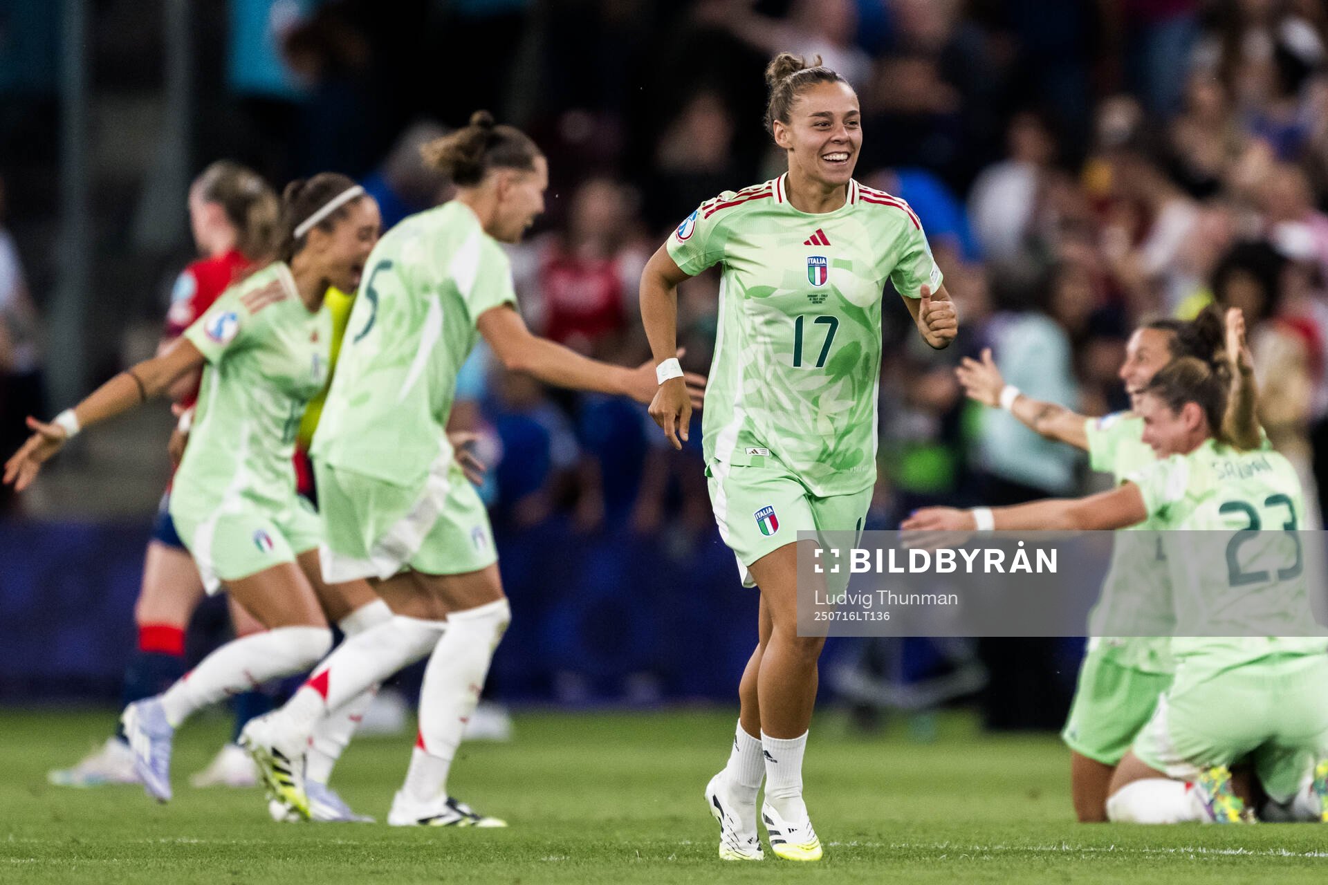 Lisa Boattin of Italy celebrates