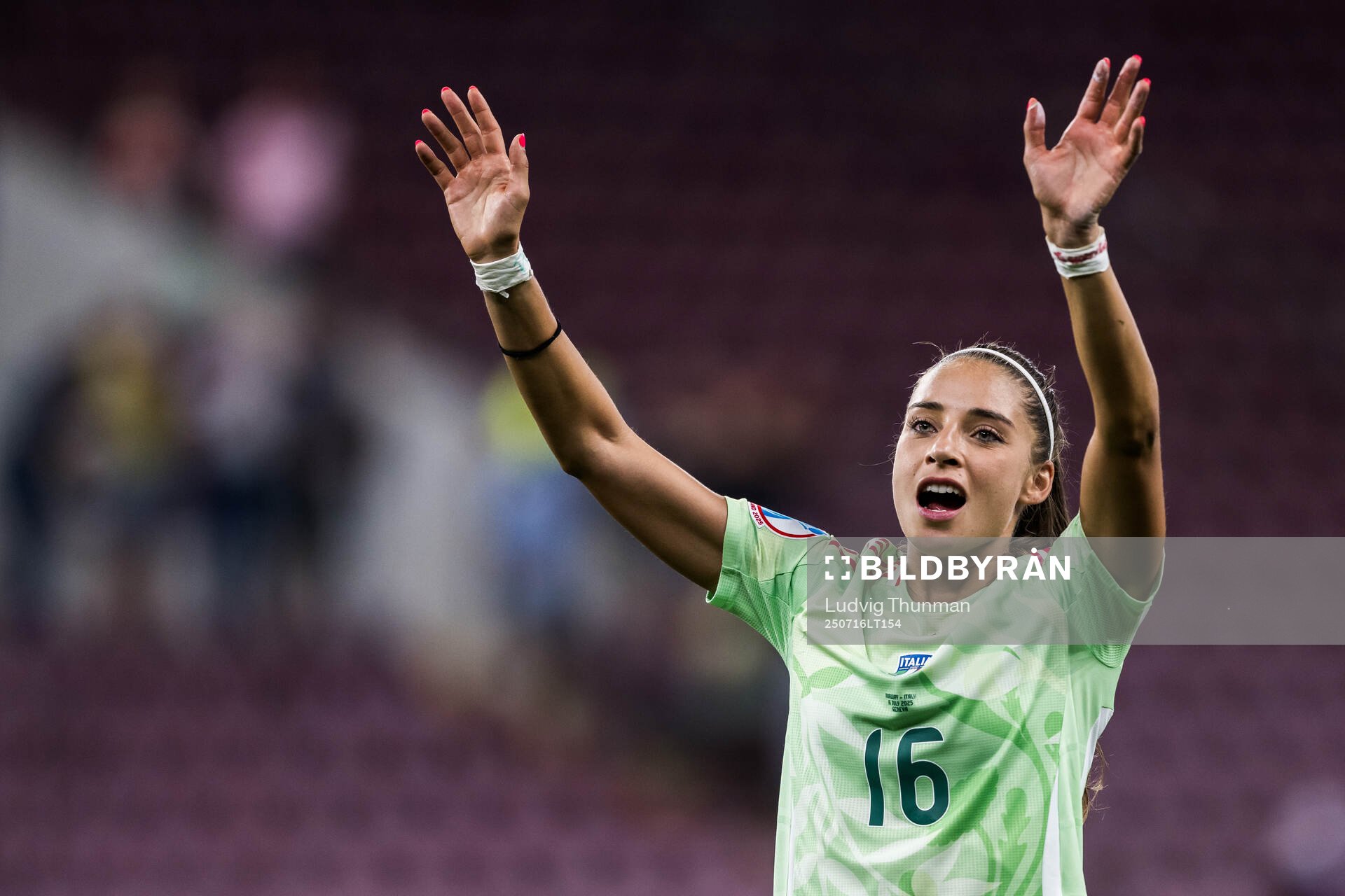 Eleonora Goldoni of Italy celebrates