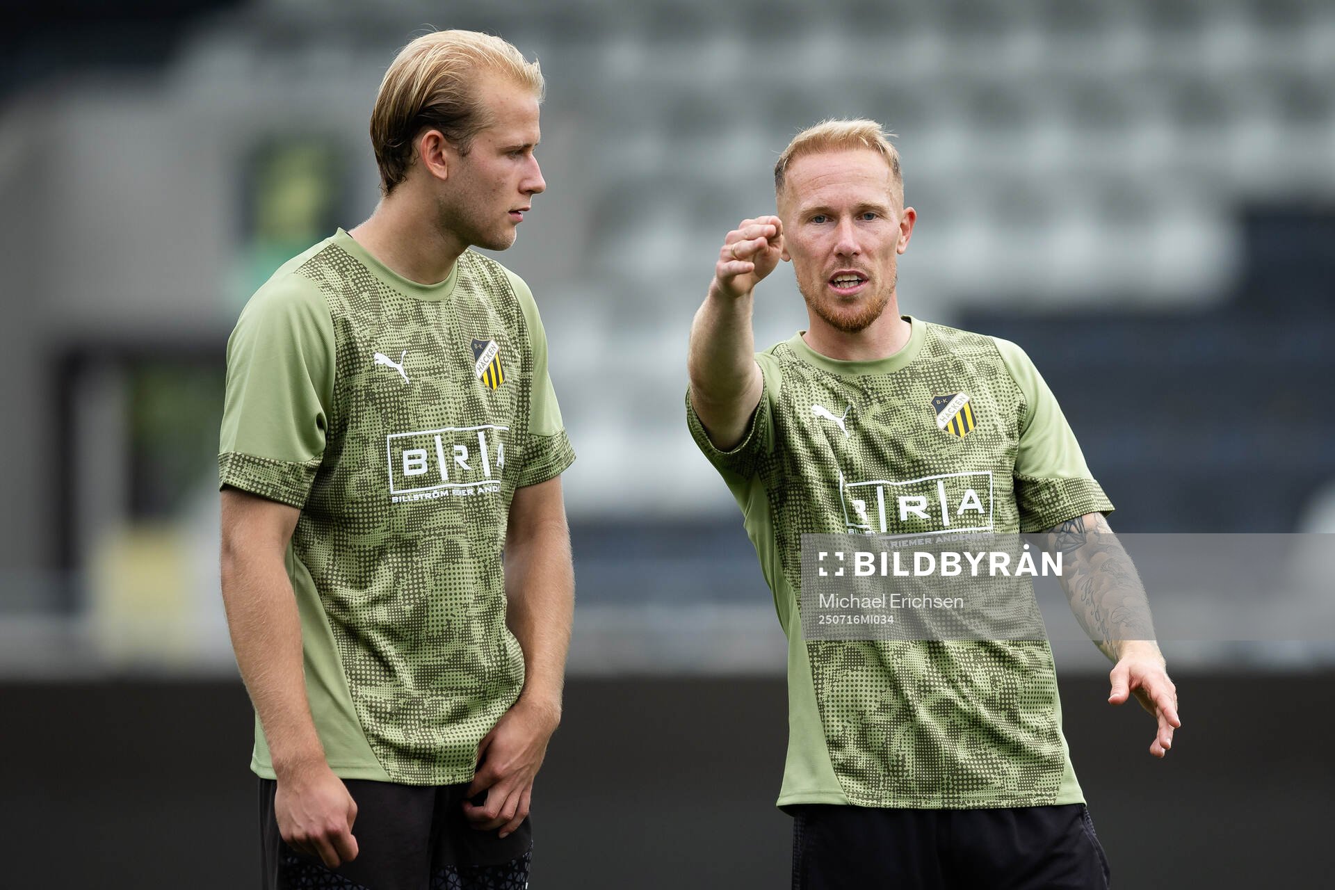 Harry Hilvenius and Mikkel Rygaard of Häcken