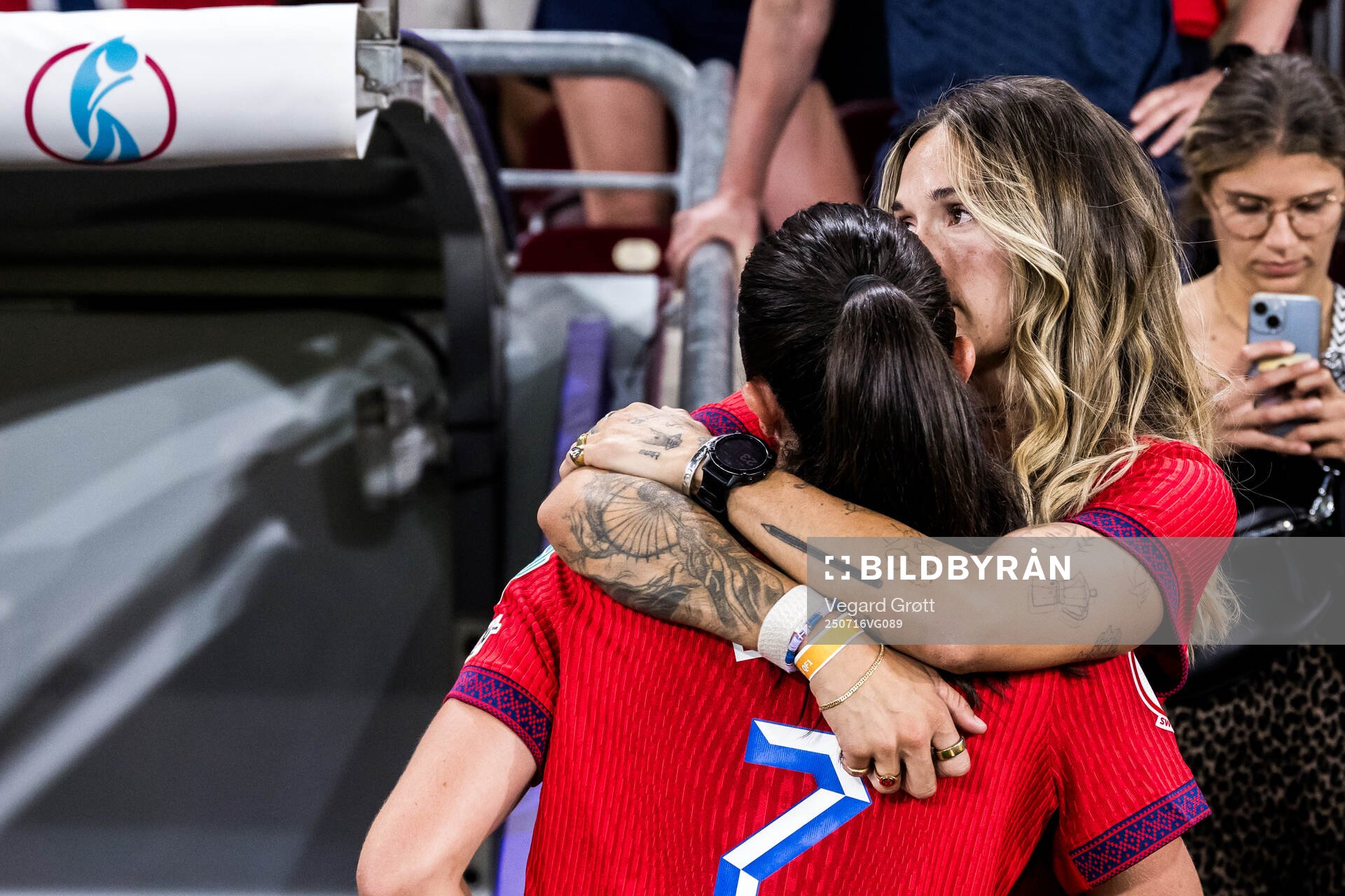 Ingrid Syrstad Engen of Norway and her girlfriend Maria