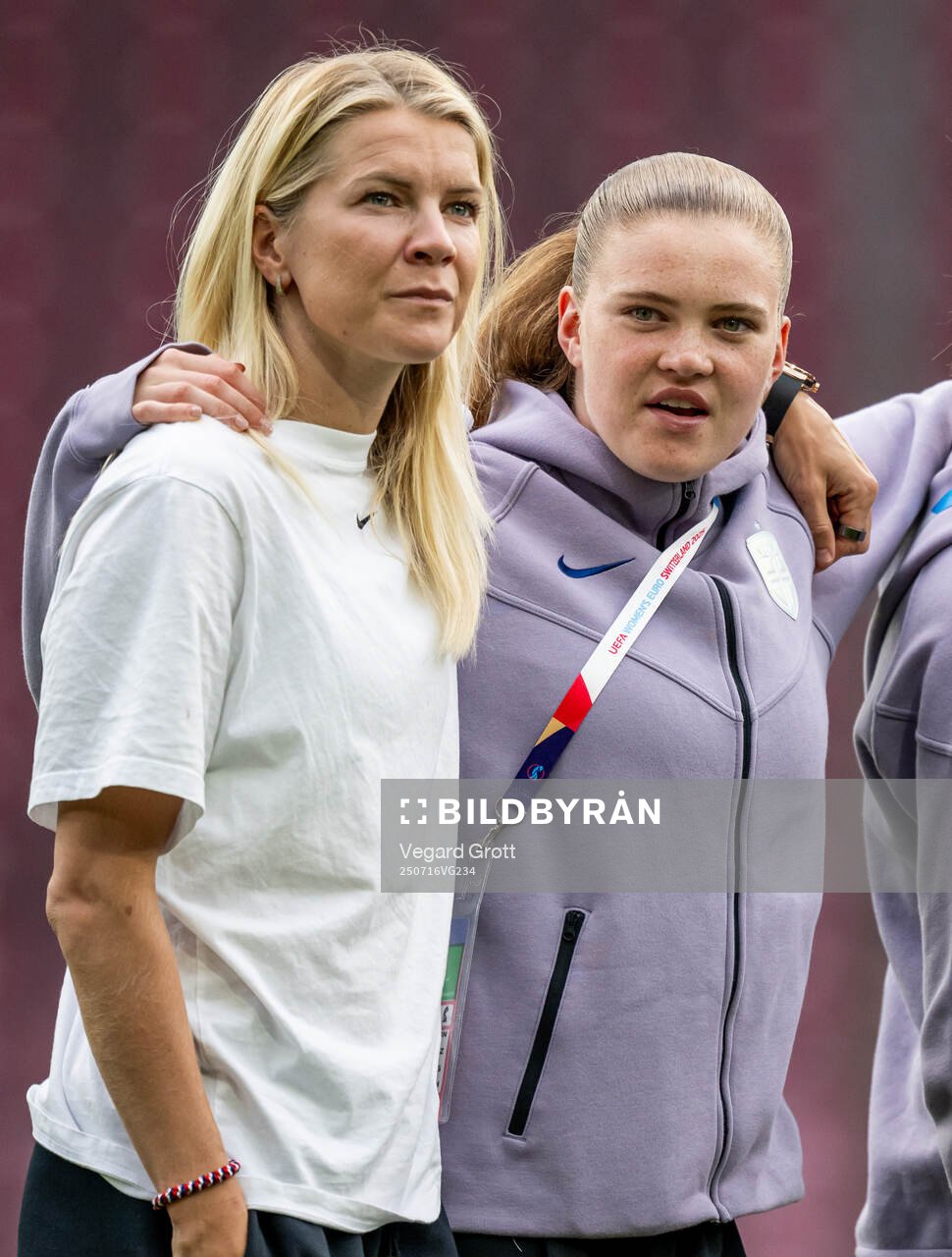 Ada Hegerberg and Signe Gaupset of Norway