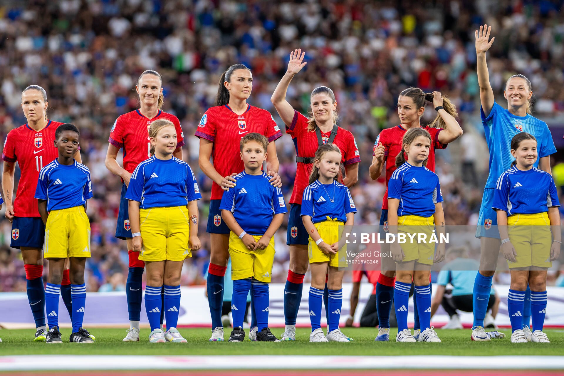 Caroline Graham Hansen, Ingrid Syrstad Engen, Maren Mjelde,