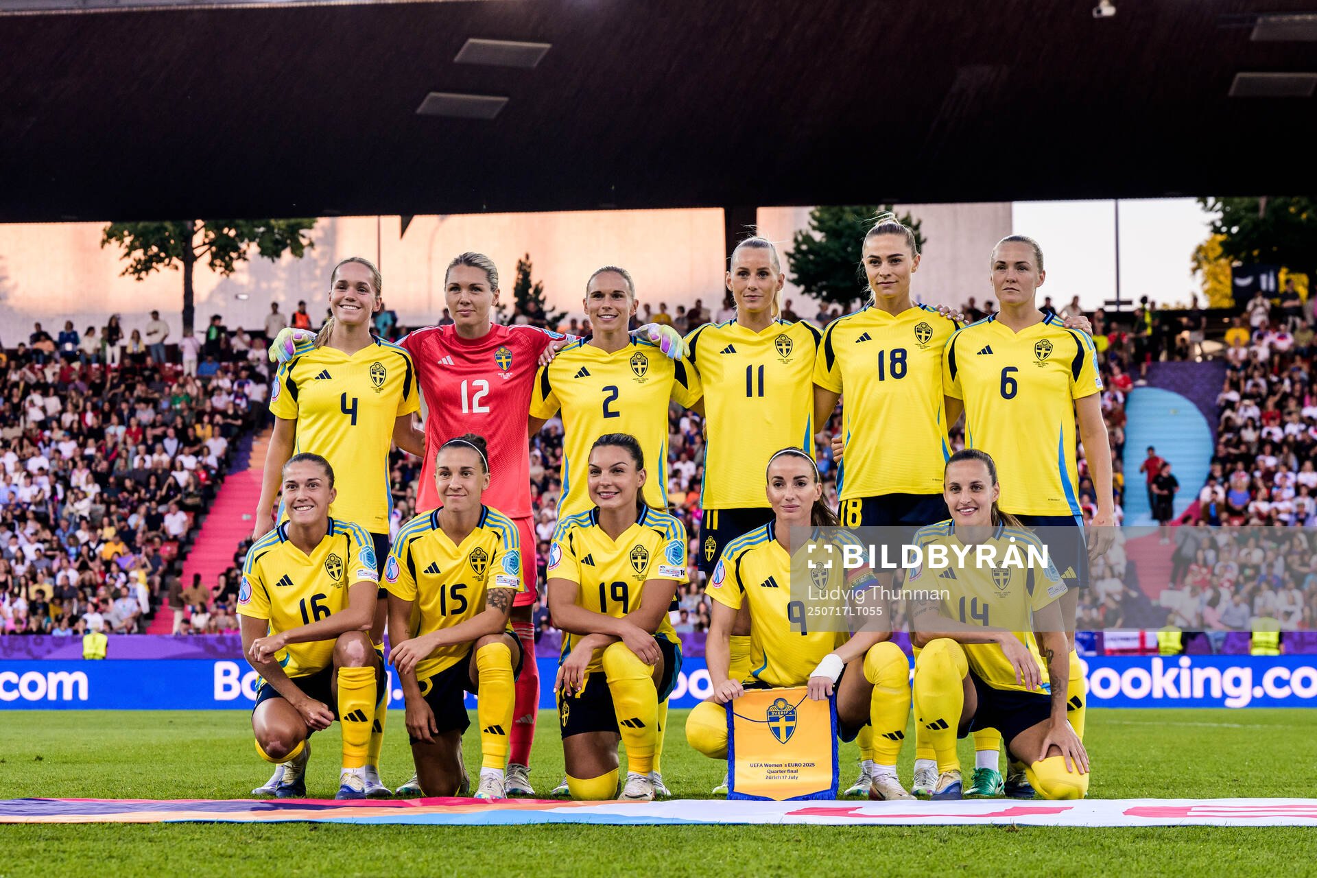 The starting eleven of Sweden