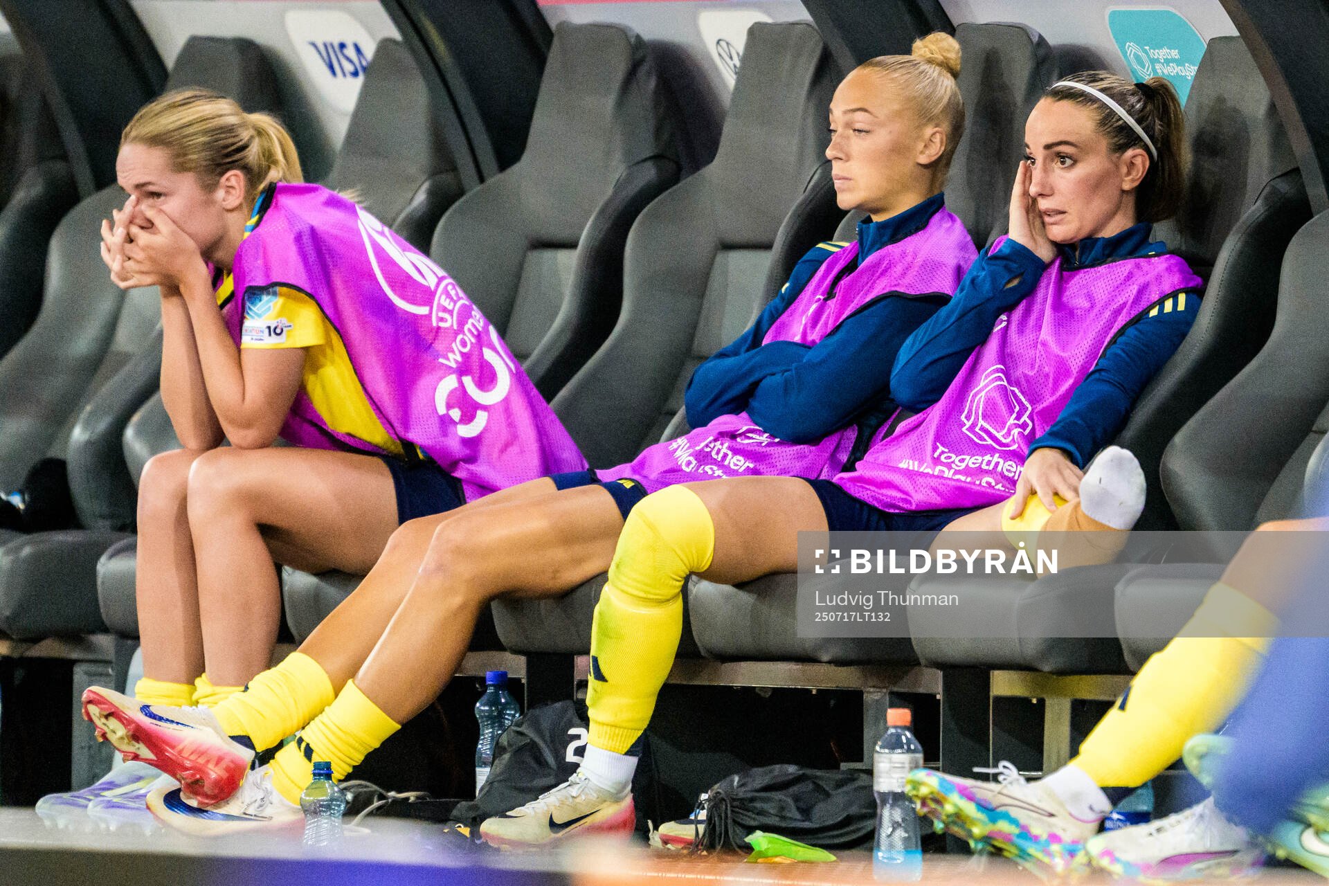 Kosovare Asllani looks dejected