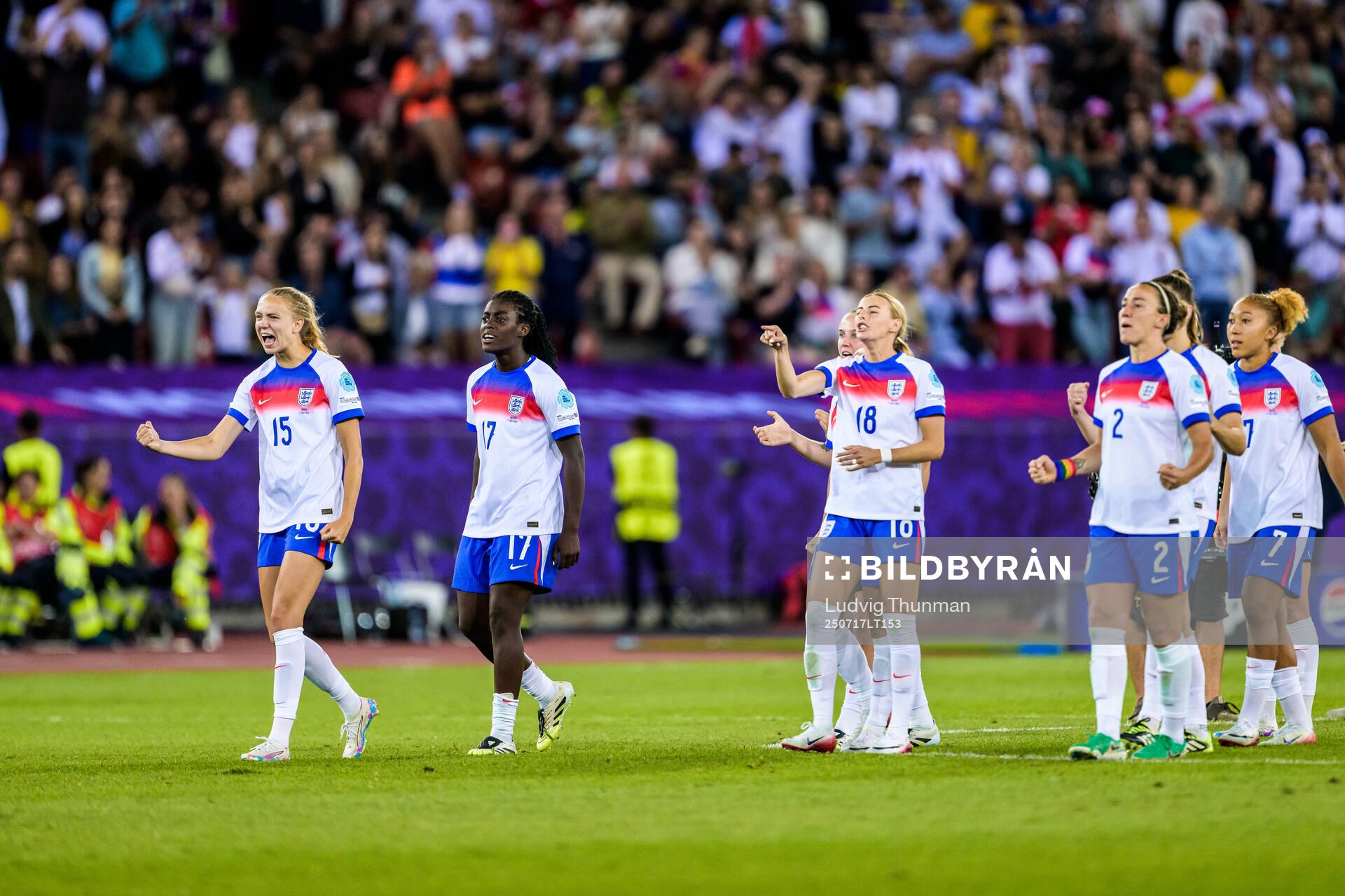 Esme Morgan, Michelle Agyemang, Chloe Kelly and Lucy Bronze