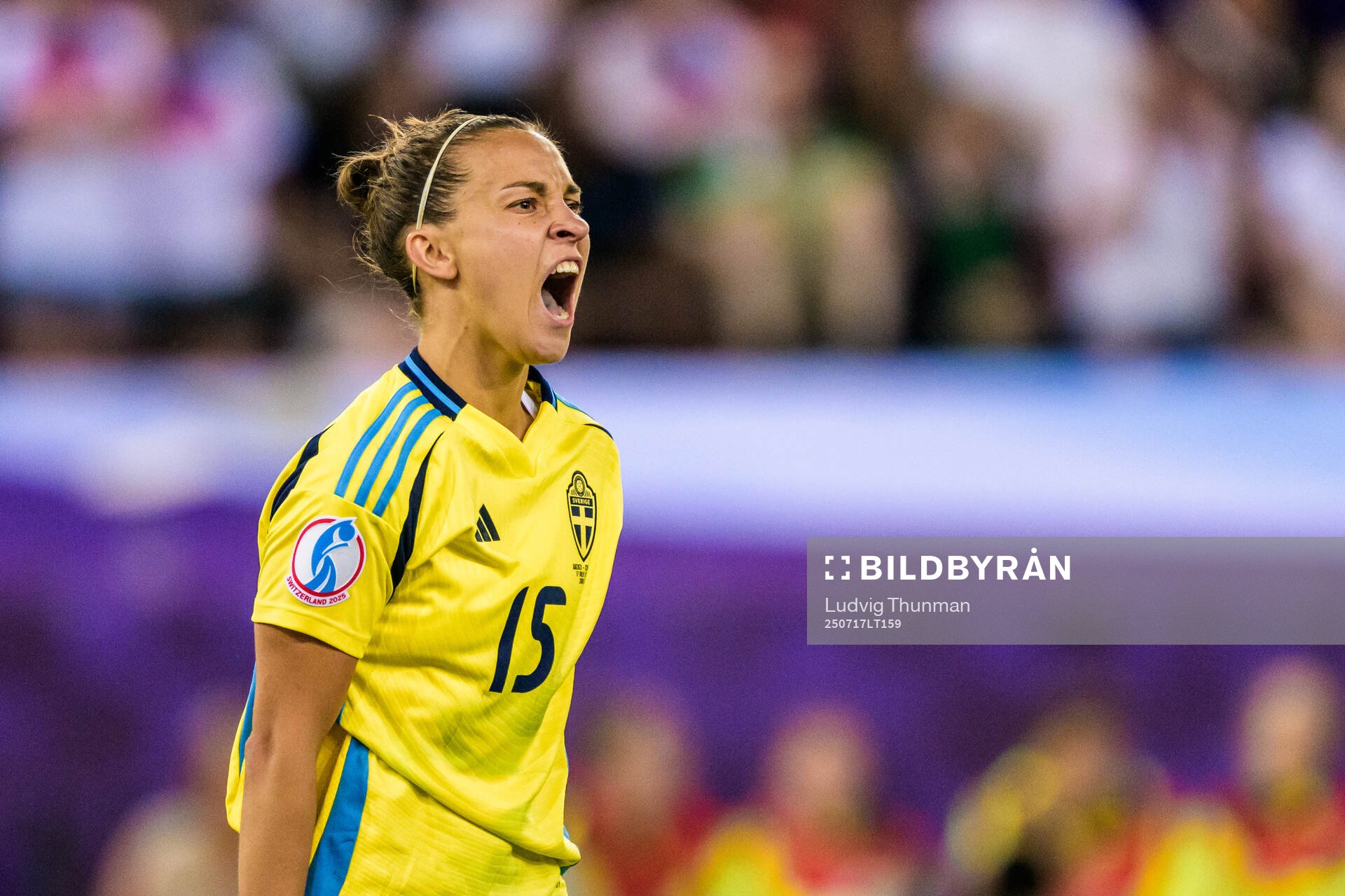 Julia Zigiotti Olme of Sweden celebrates
