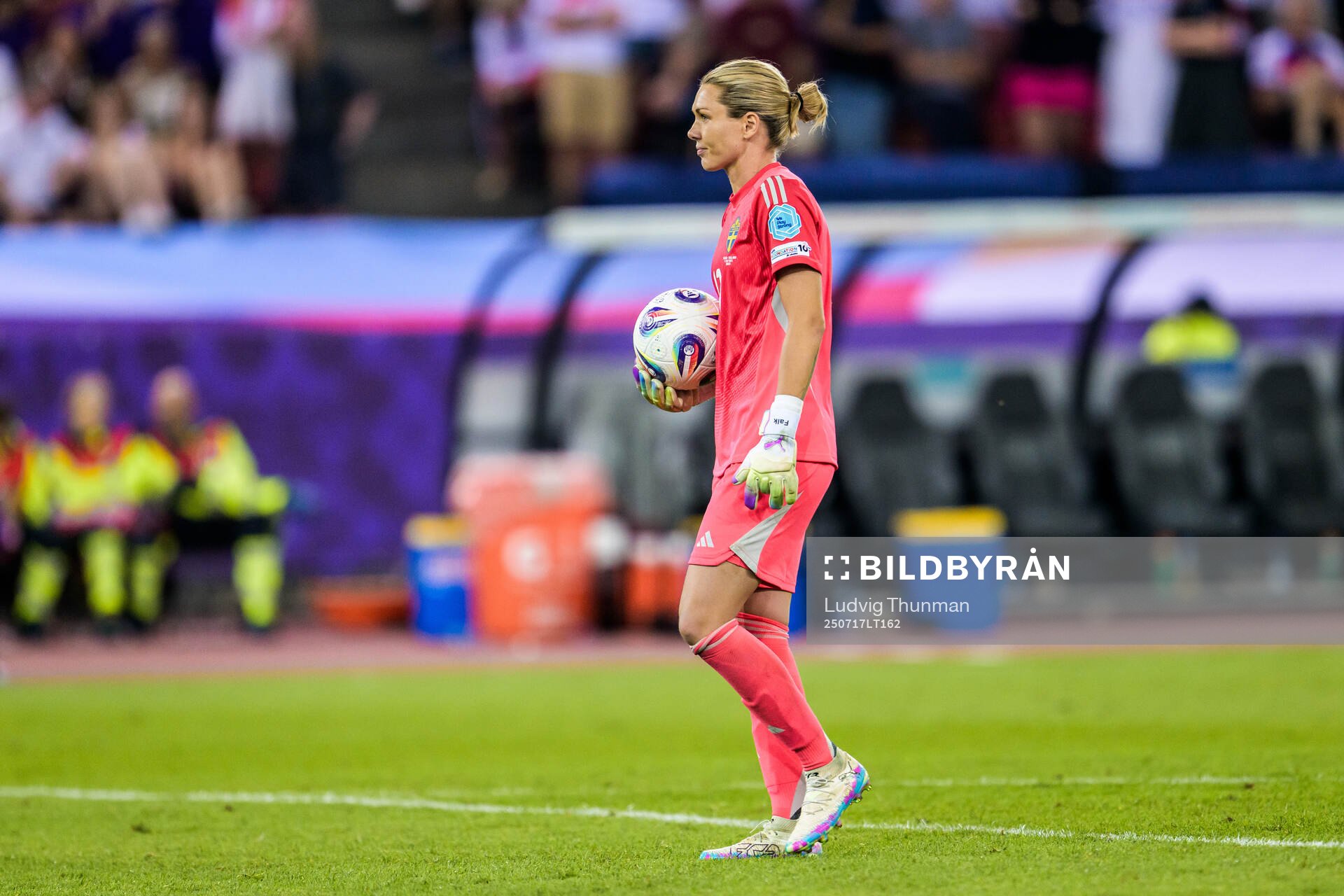 Goalkeeper Jennifer Falk of Sweden