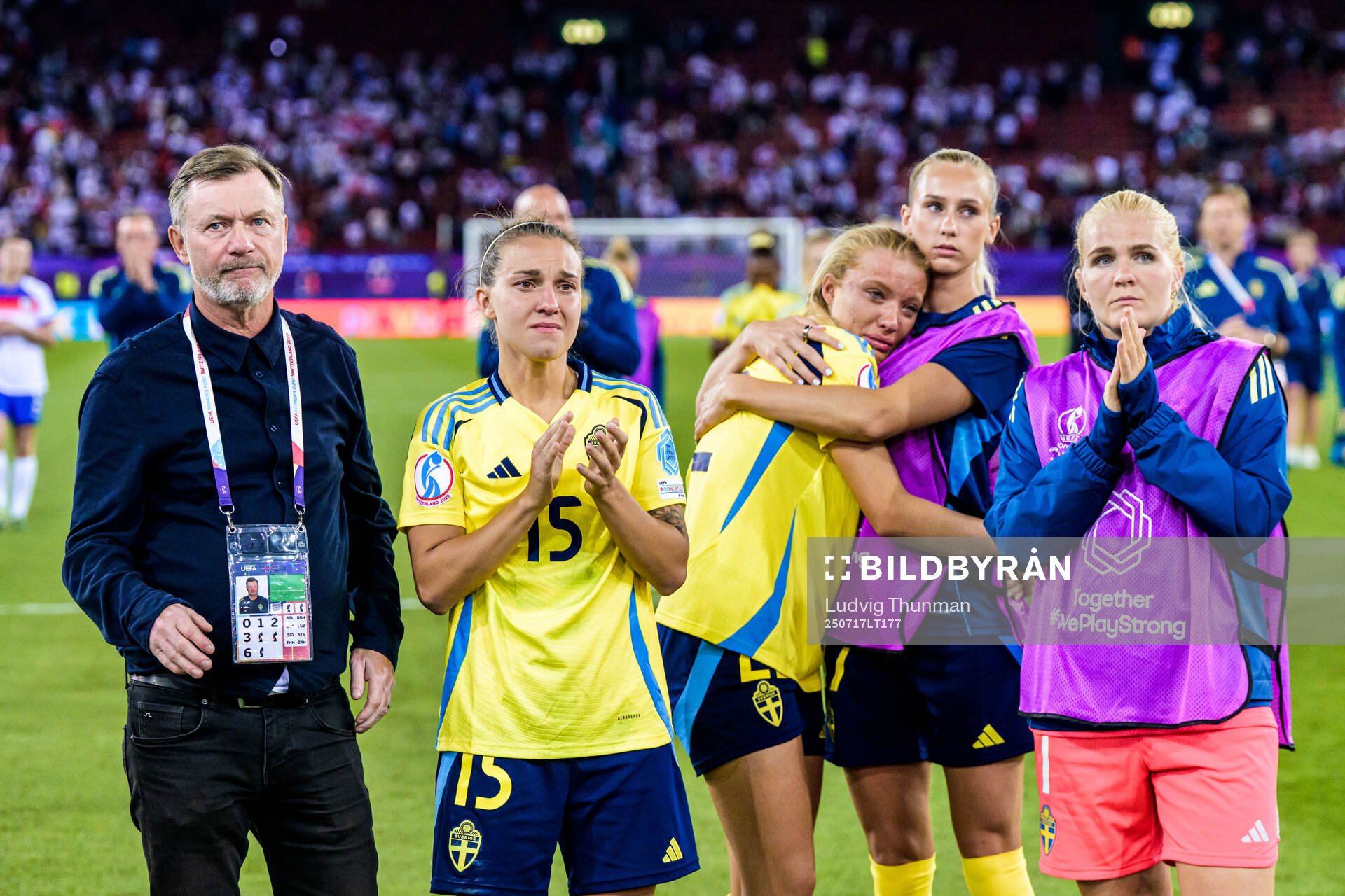 Head coach Peter Gerhardsson, Julia Zigiotti Olme, Smilla