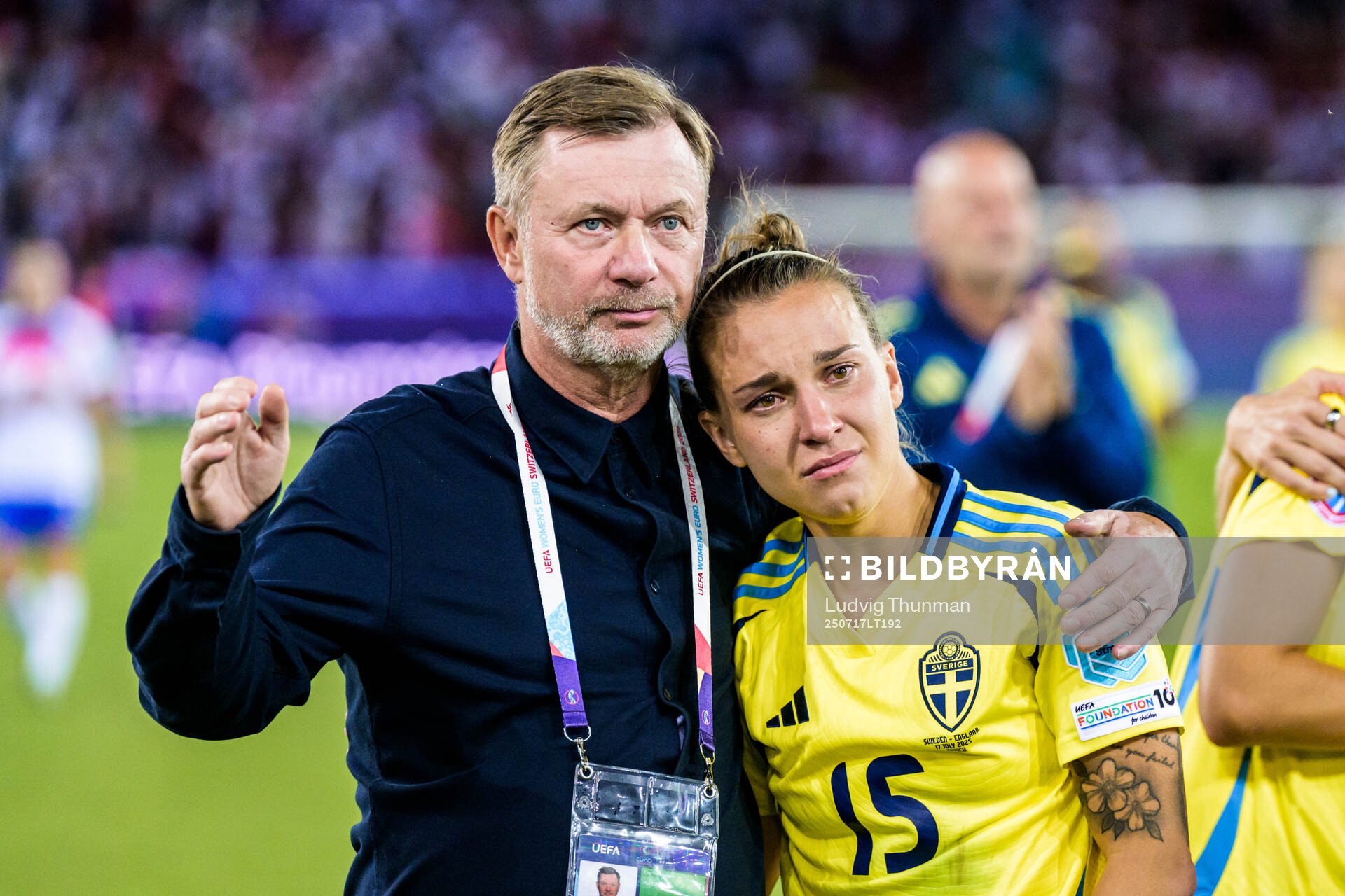 Head coach Peter Gerhardsson and Julia Zigiotti Olme of