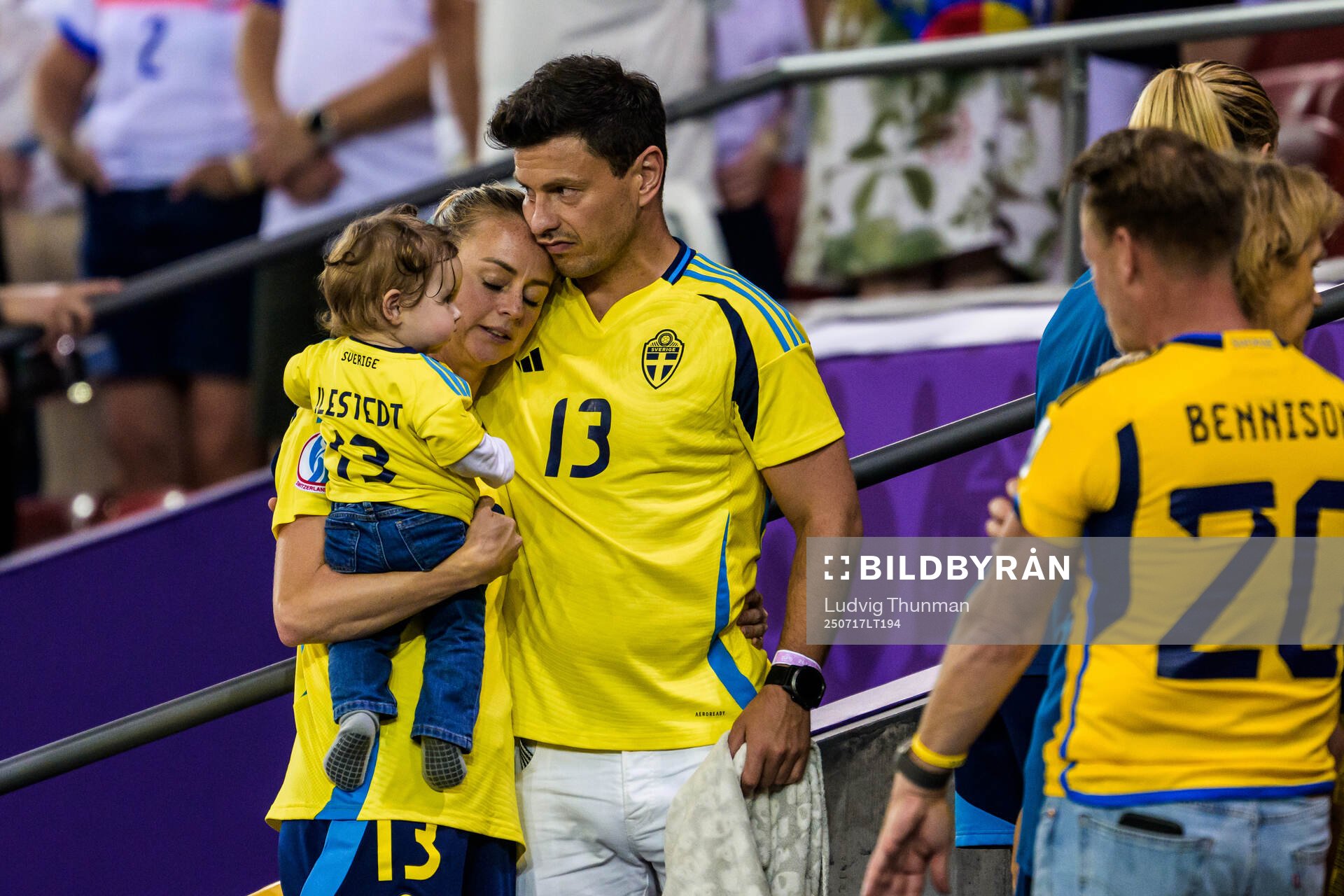 Amanda Ilestedt of Sweden looks dejected