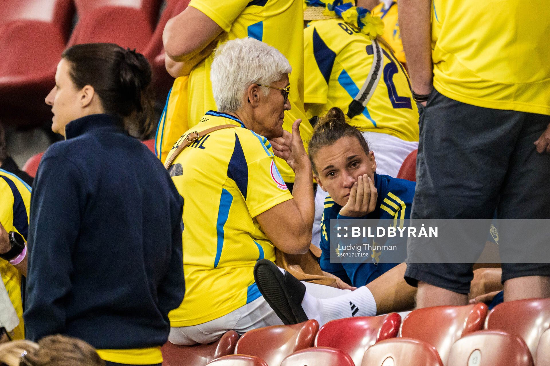 Julia Zigiotti Olme of Sweden looks dejected