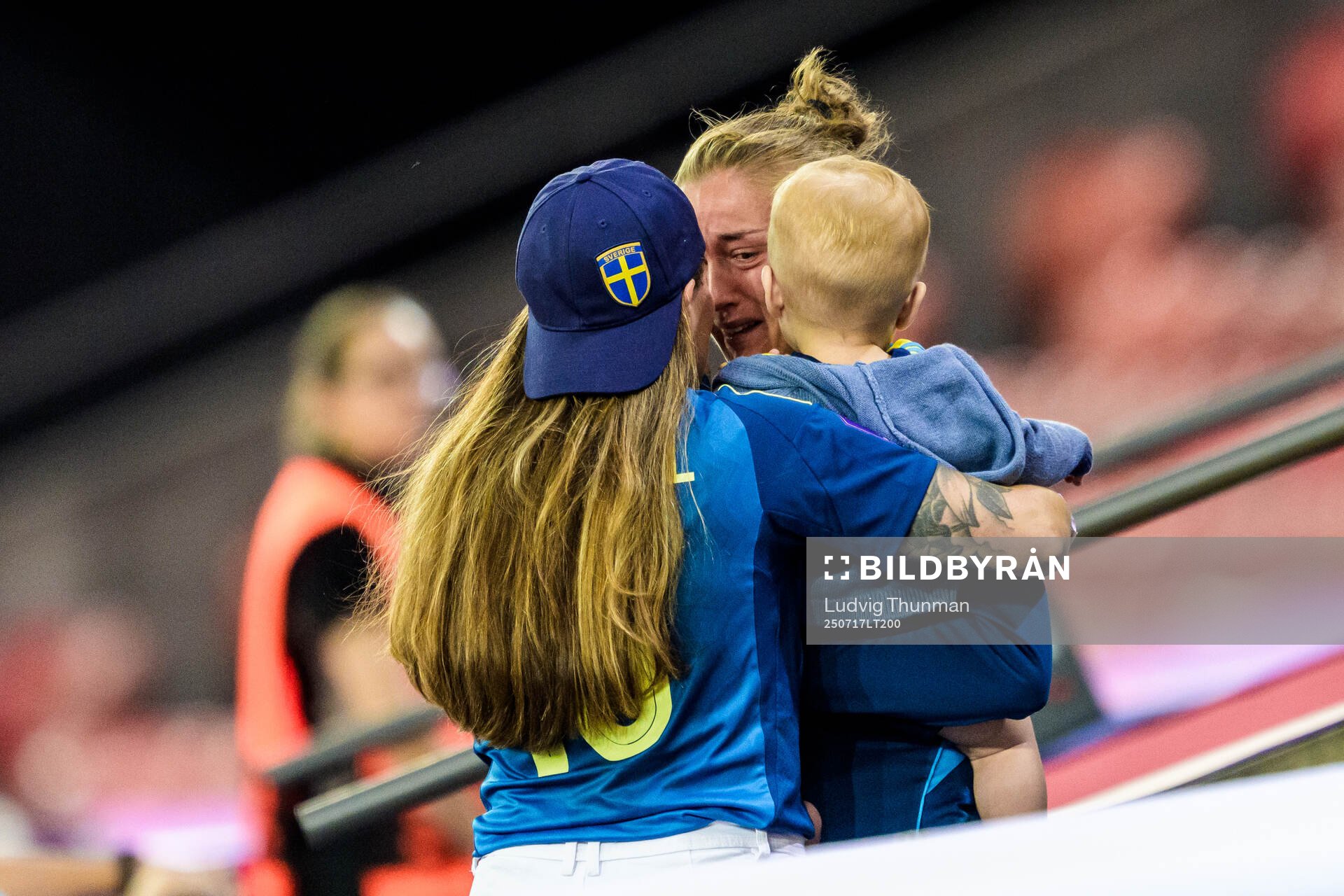 Filippa Angeldahl of Sweden looks dejected