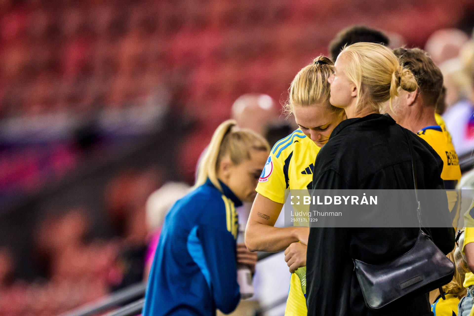 Magdalena Eriksson of Sweden and Pernille Harder