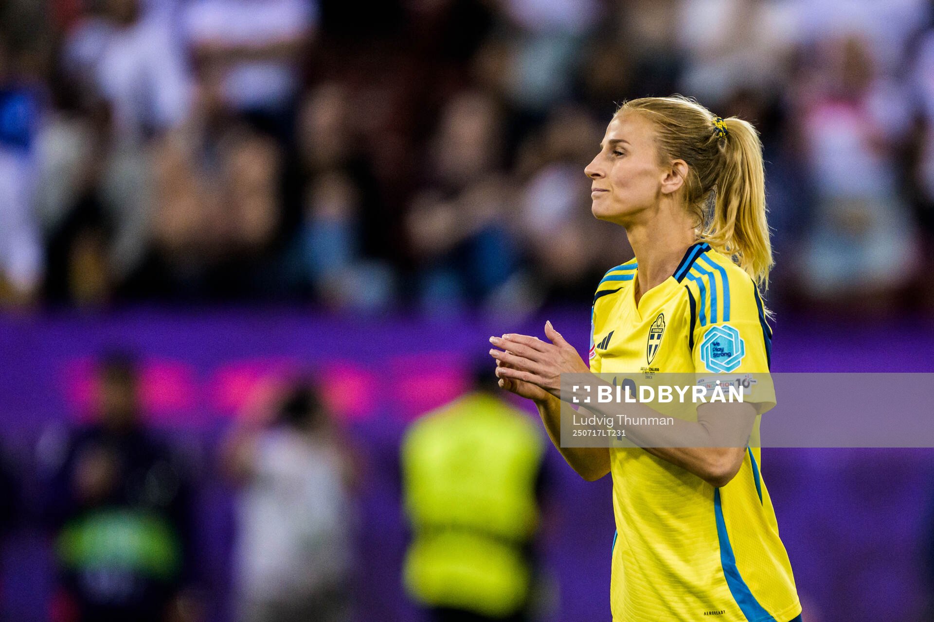 Sofia Jakobsson of Sweden looks dejected