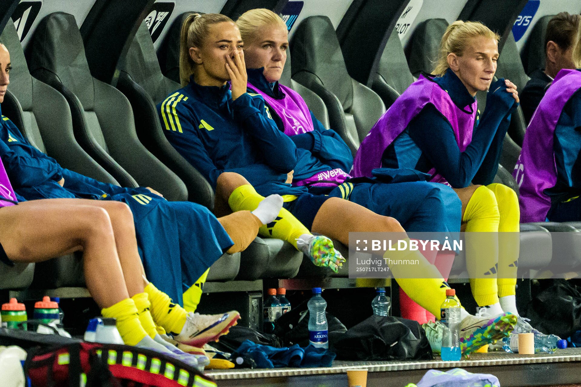 Fridolina Rolfö of Sweden looks dejected