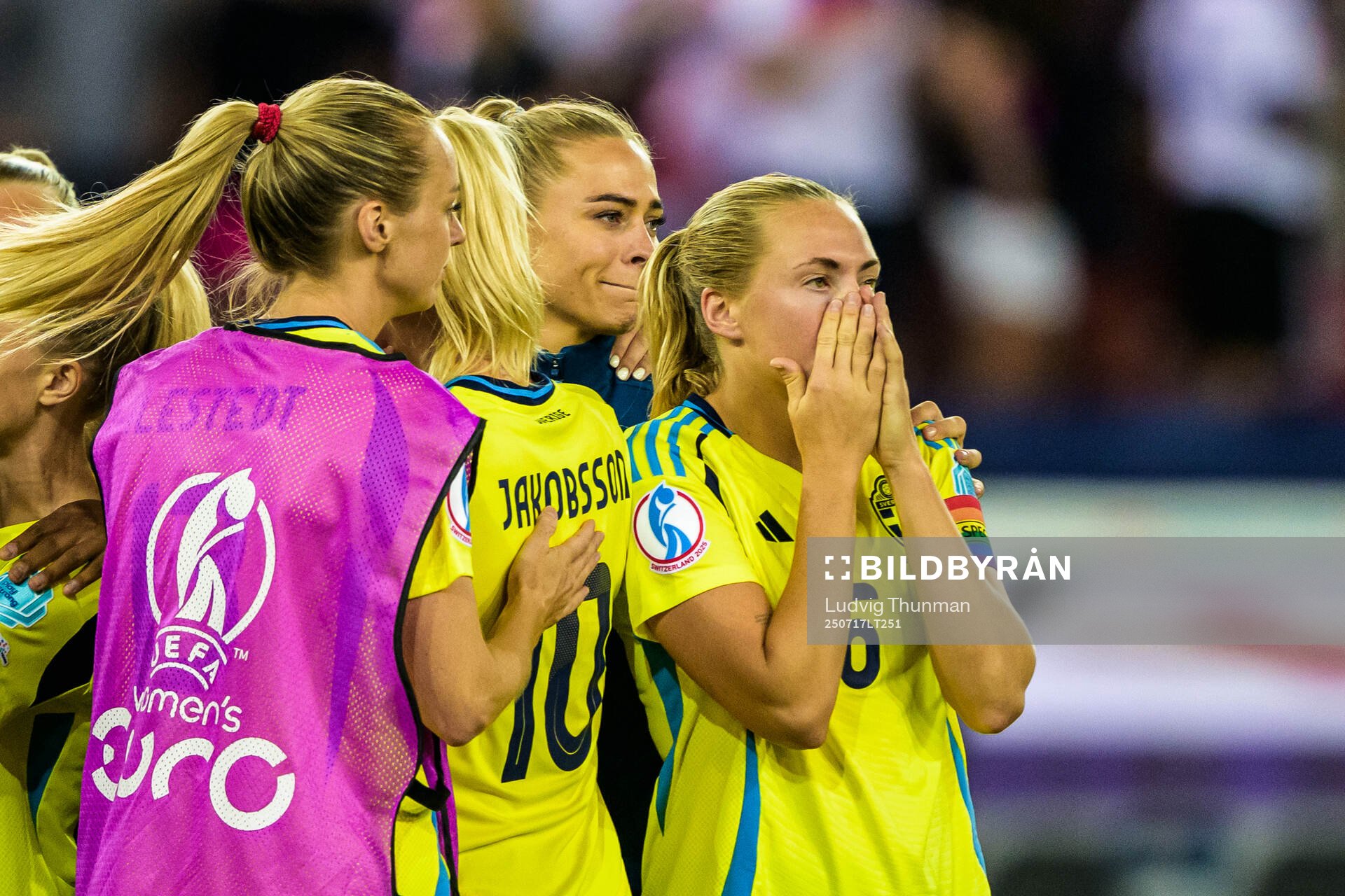 Magdalena Eriksson of Sweden looks dejected