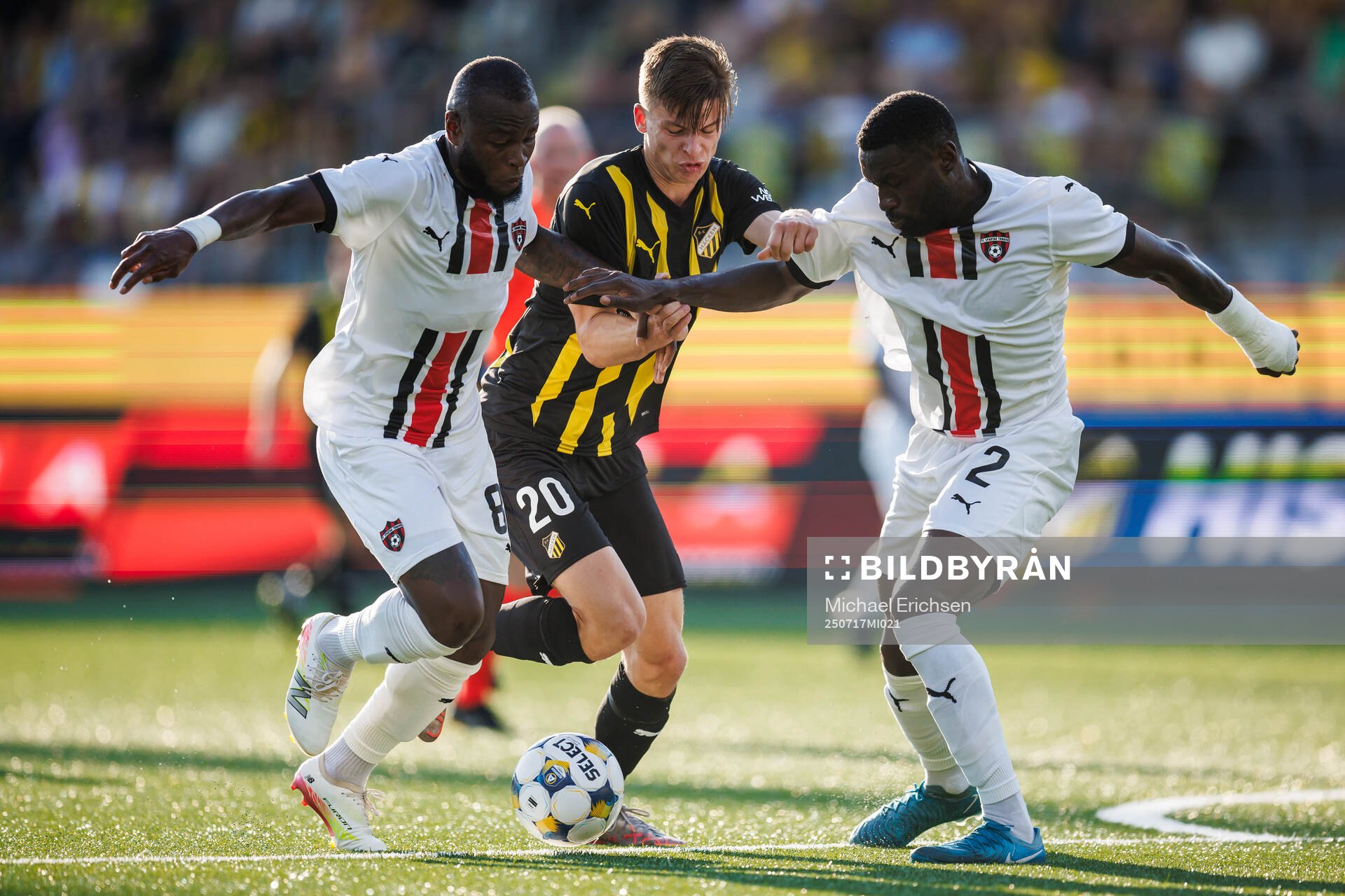 Cedric Badolo and Patrick Nwadike of Spartak Trnava against