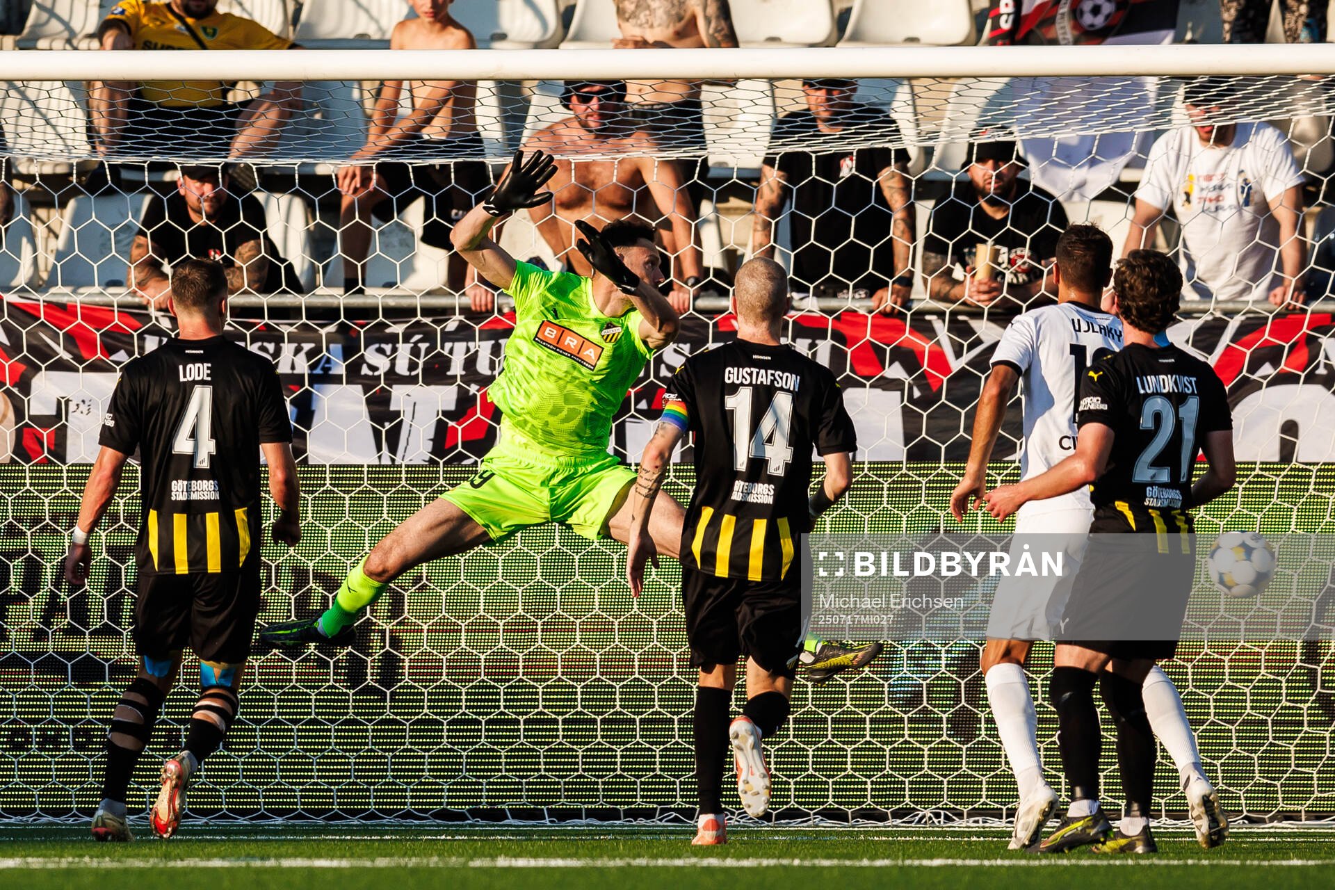 Roman Prochazka of Spartak Trnava (not in picture) scores