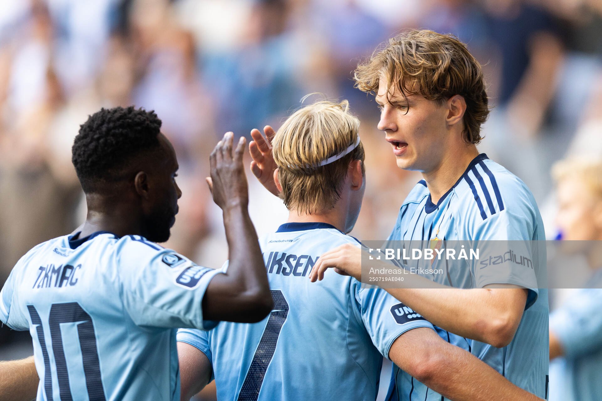 Djurgårdens Tokmac Nguen, Tobias Gulliksen och August