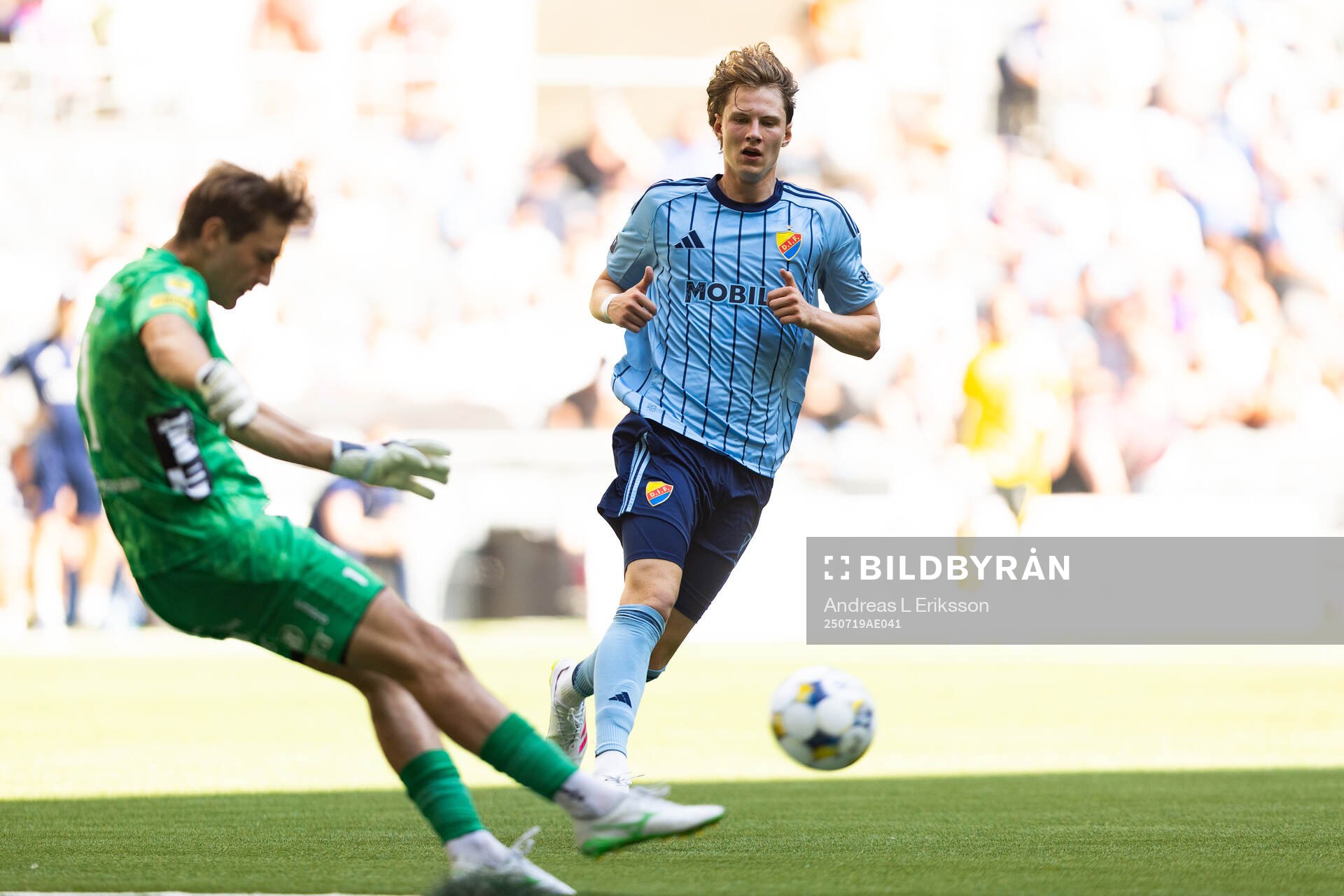 Elfsborgs målvakt Simon Eriksson och Djurgårdens August