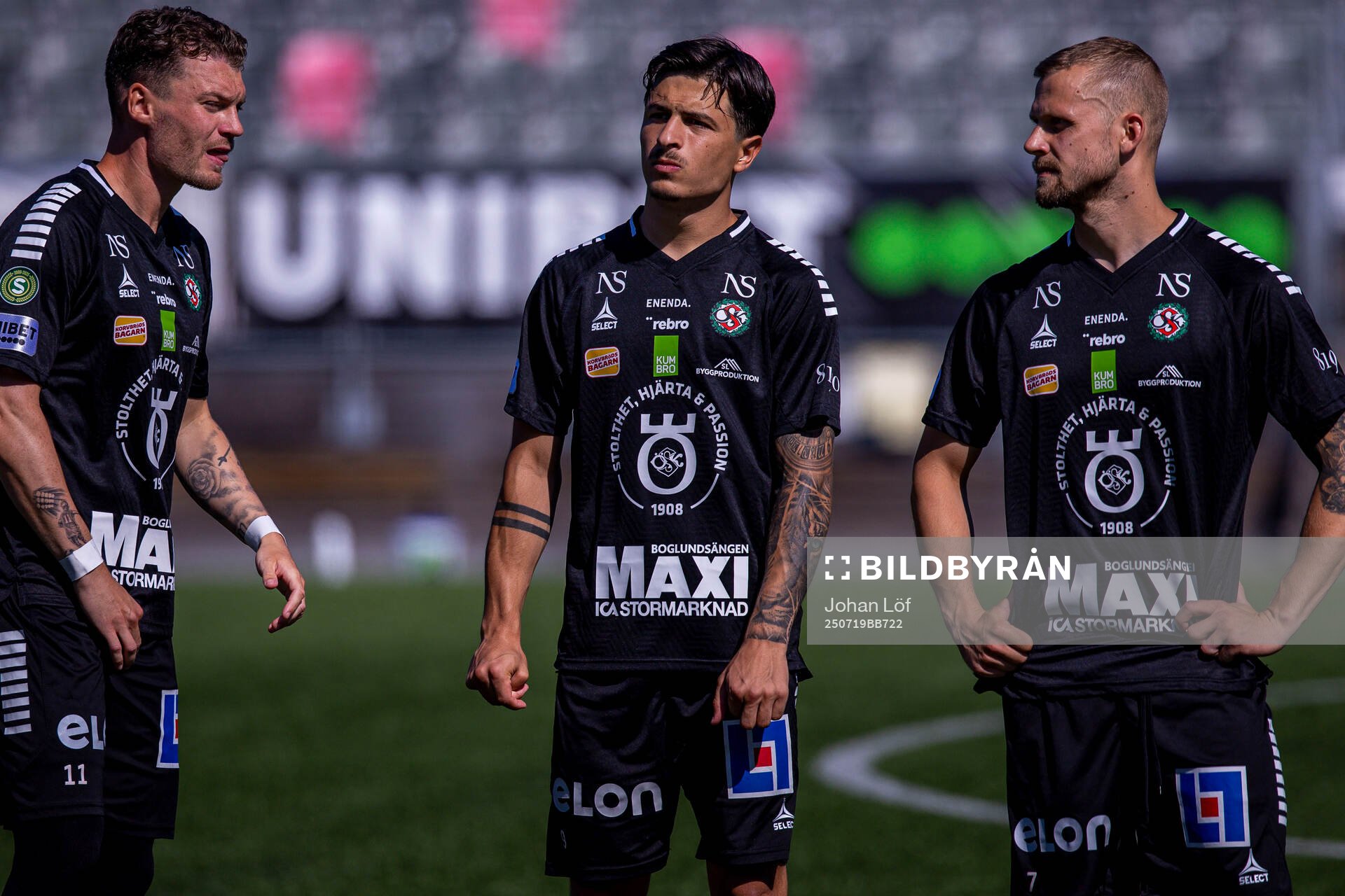 Örebros Erik Andersson innan fotbollsmatchen i Superettan