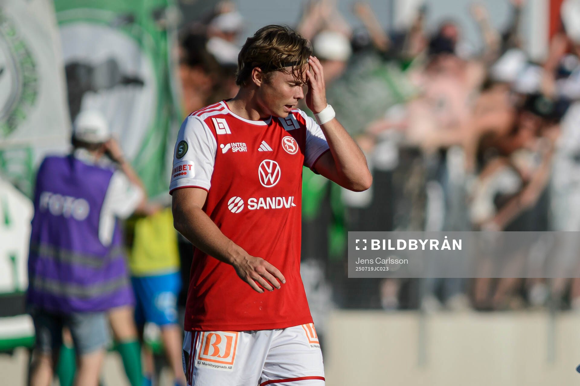 Sandvikens IFs Liam Vabö deppar