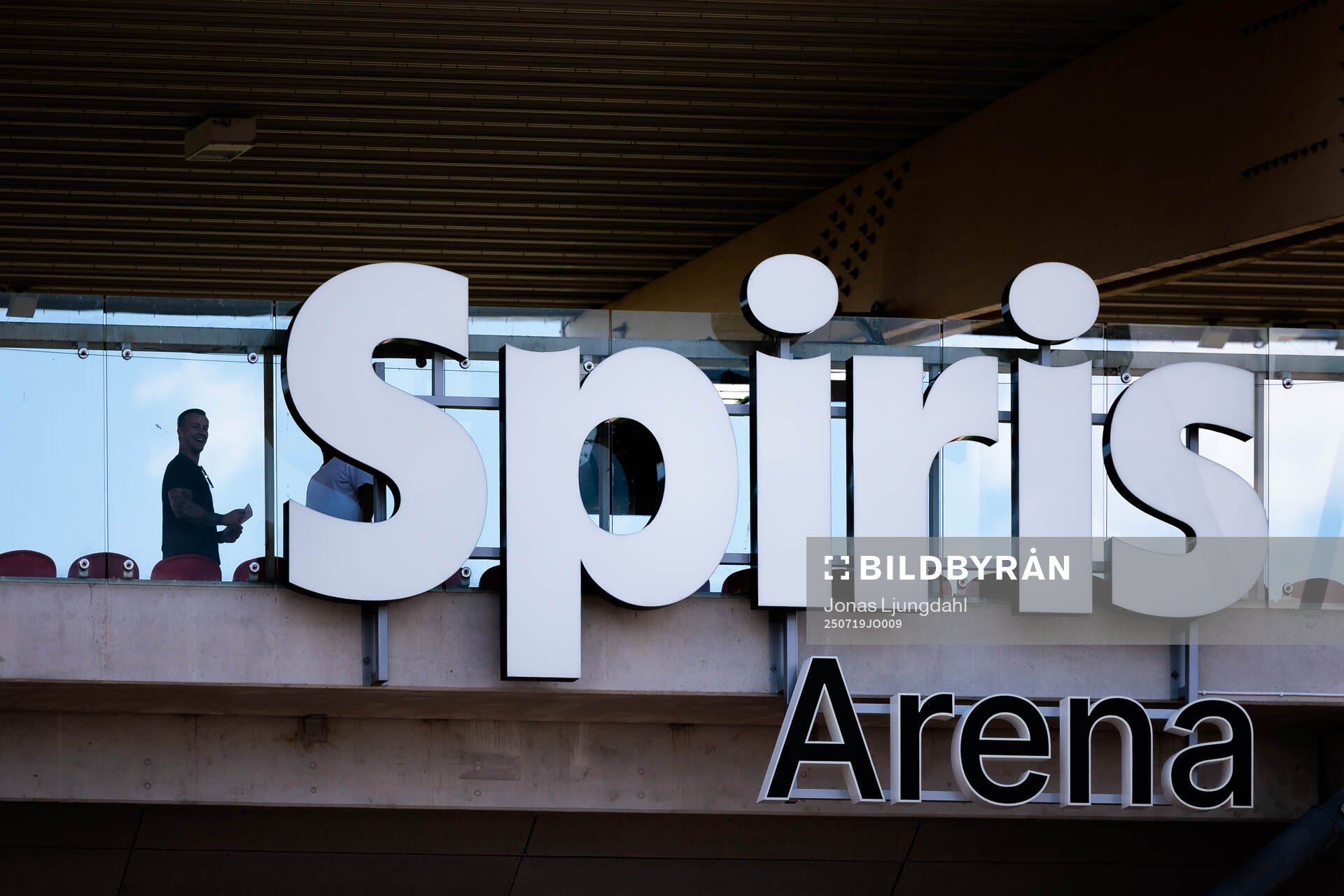 Exteriör vy på Spiris arena
