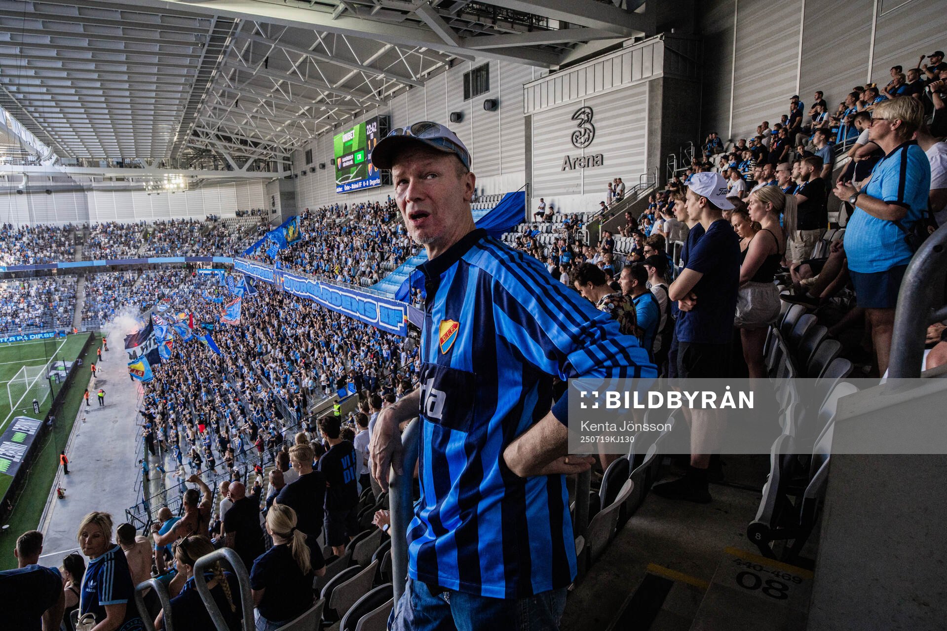 3Arena med Djurgårdens supportrar