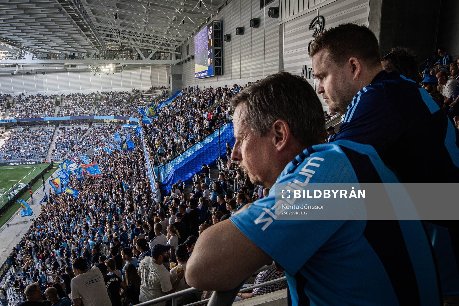 3Arena ned Djurgårdens supportrar