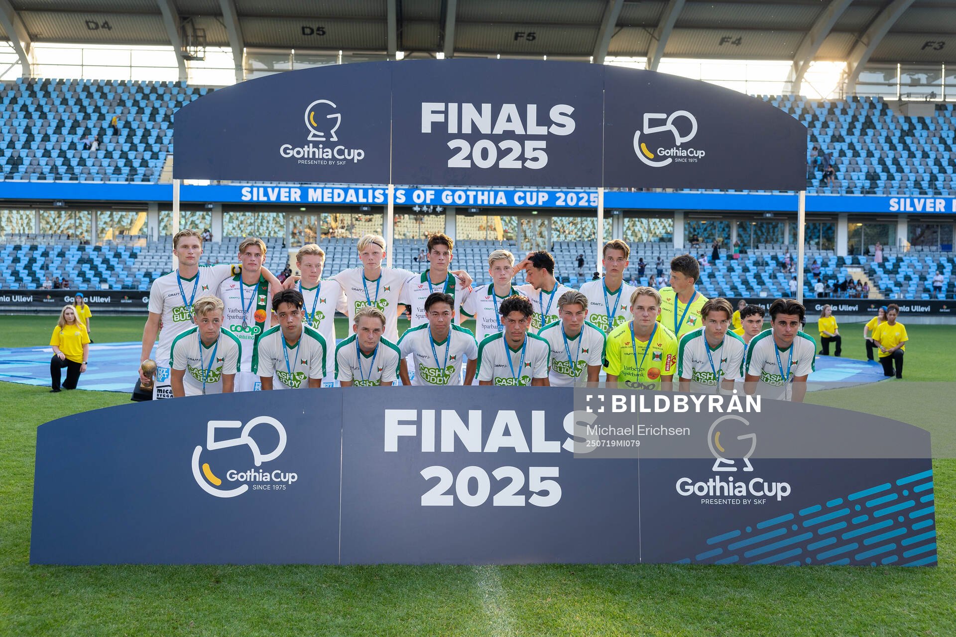 Varbergs spelare med silvermedaljer