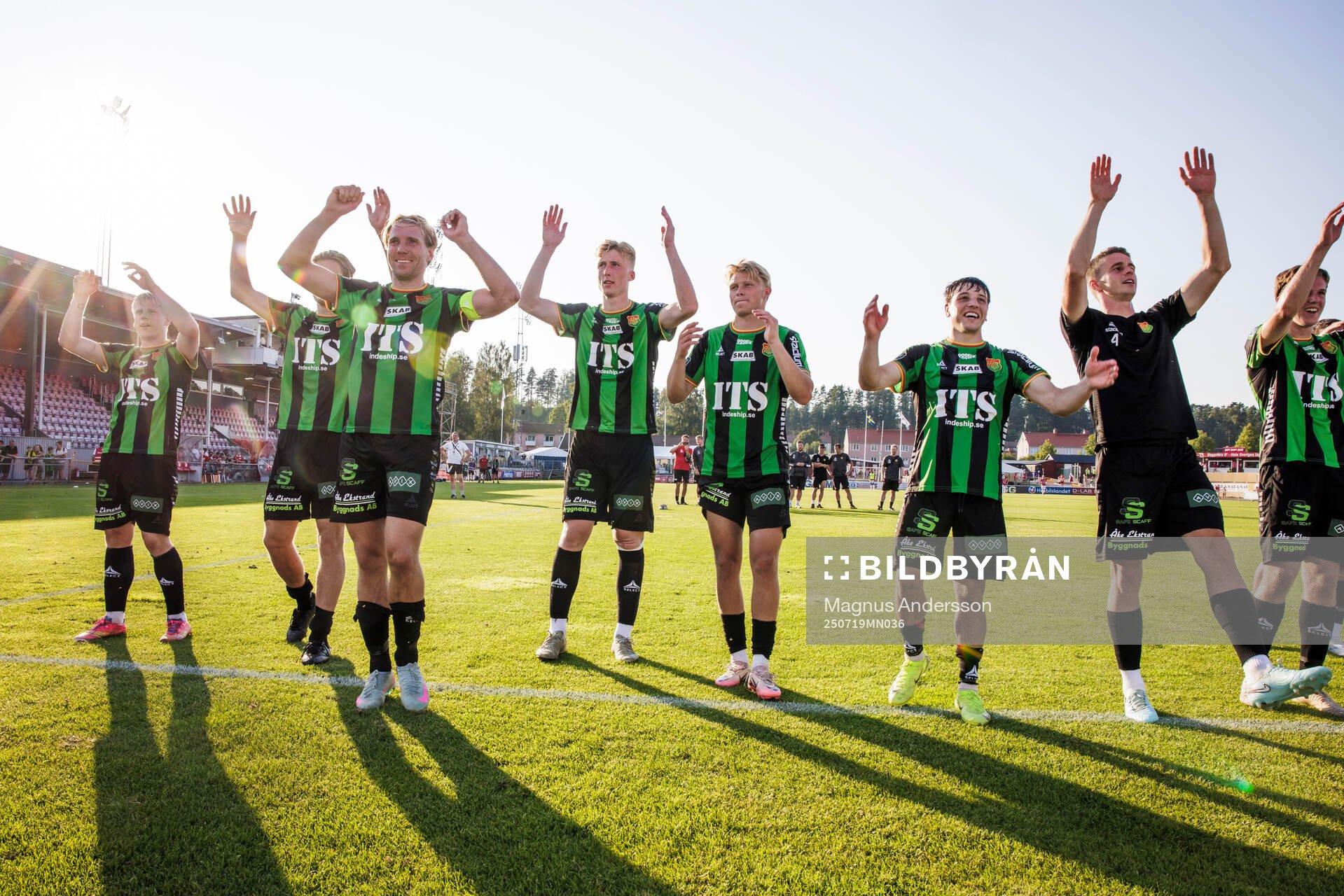 GAIS spelare jublar