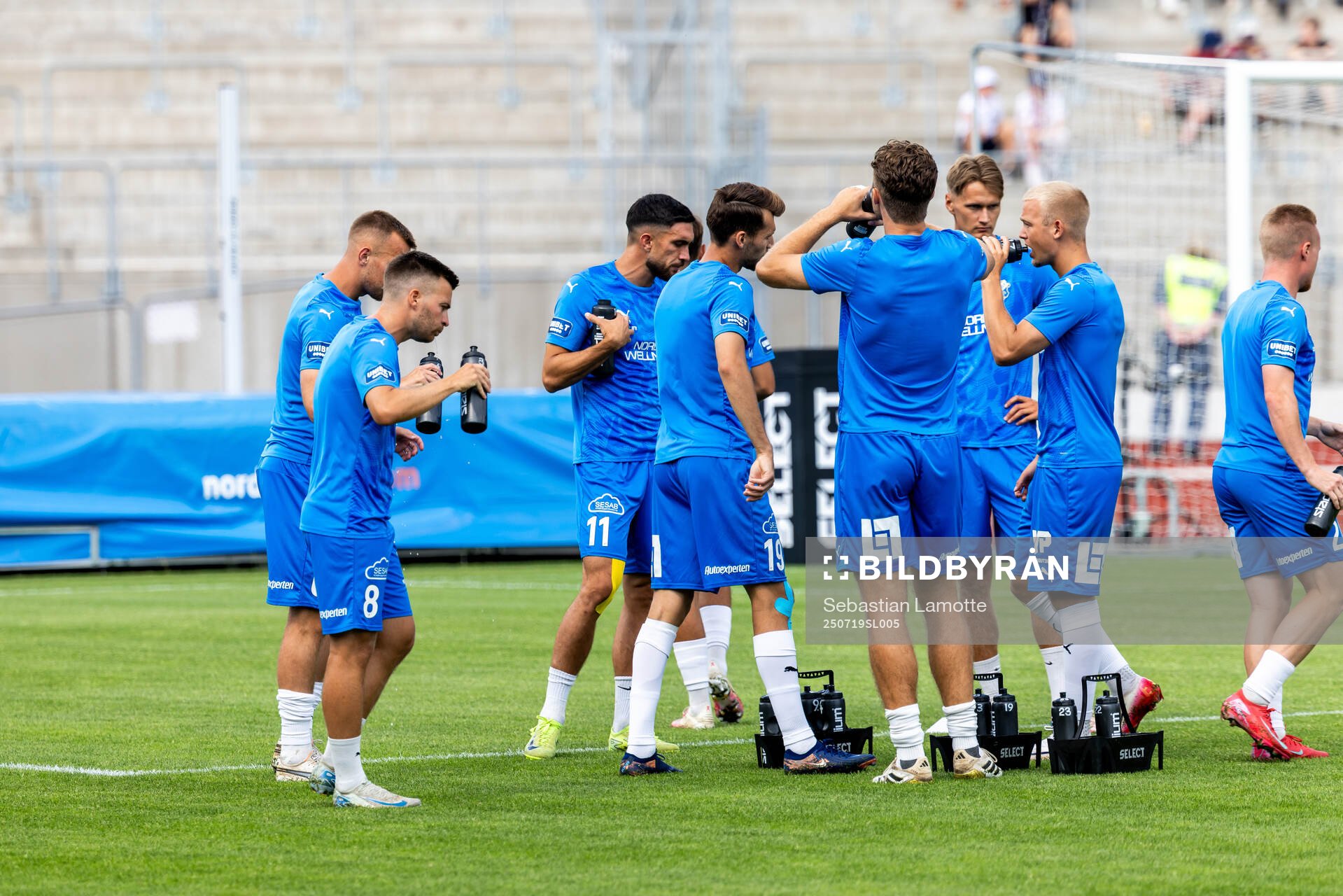 Oddevolds spelare värmer upp