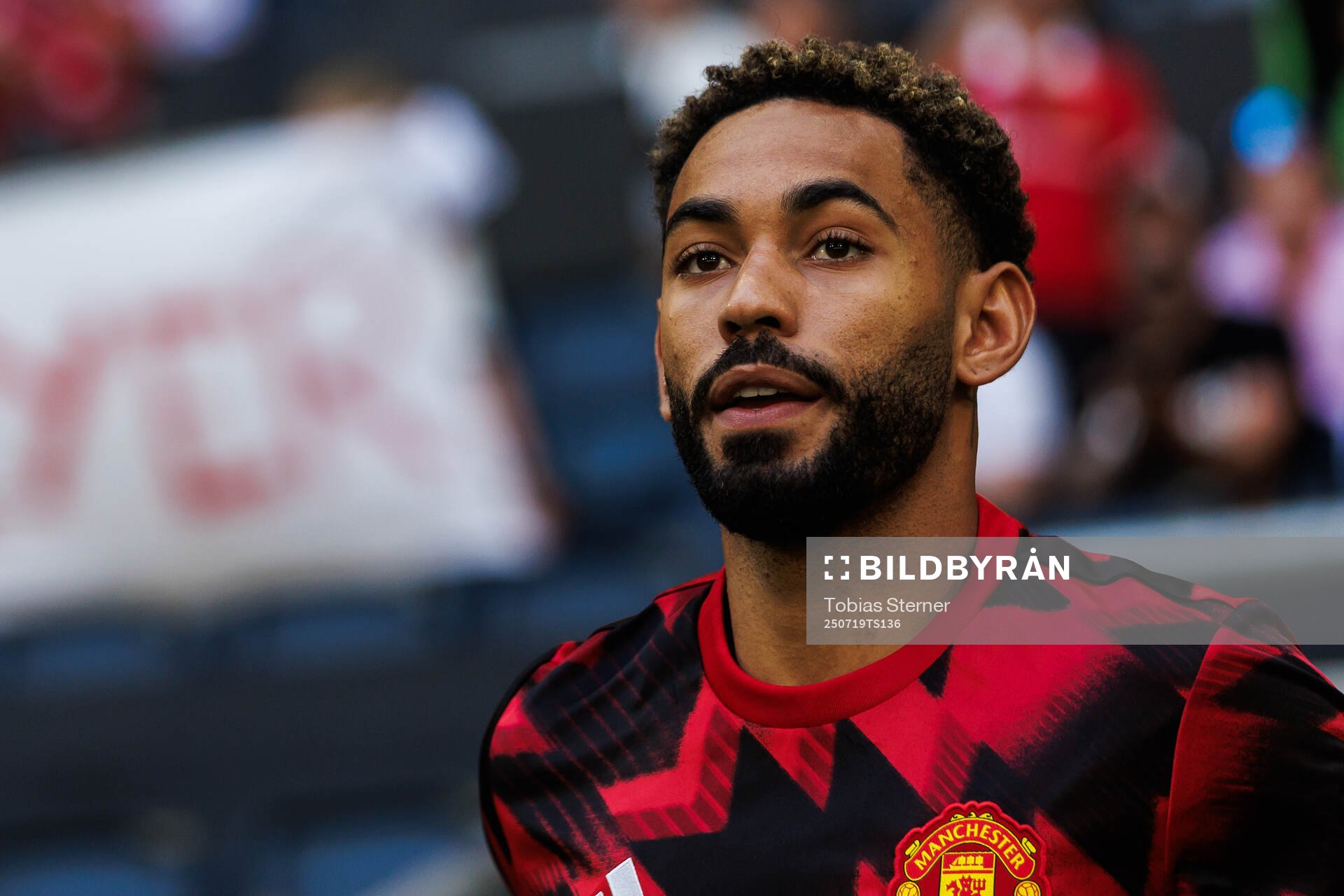 during the friendly football match between Manchester